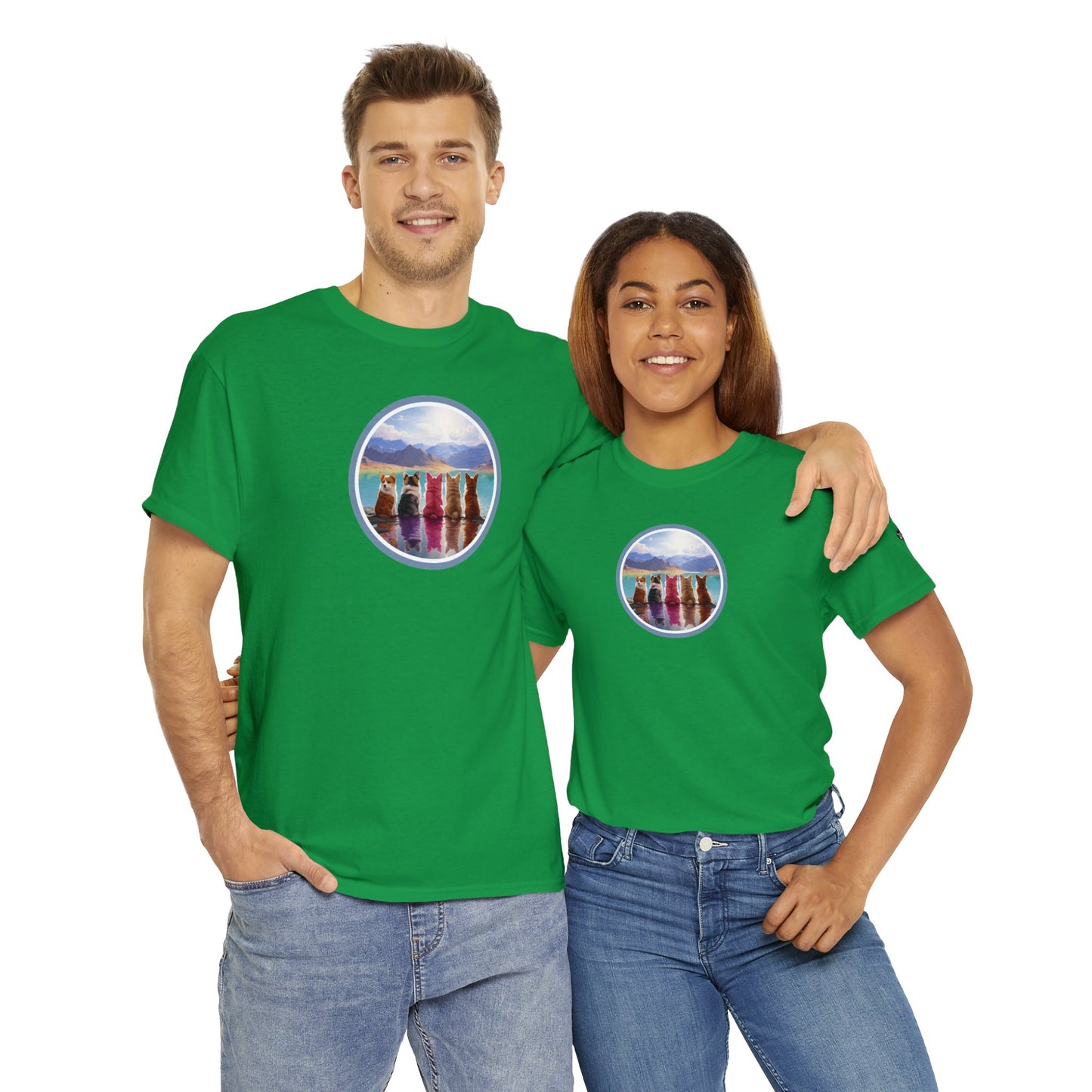 Corgi Lake - Unisex Heavy Cotton Tee
