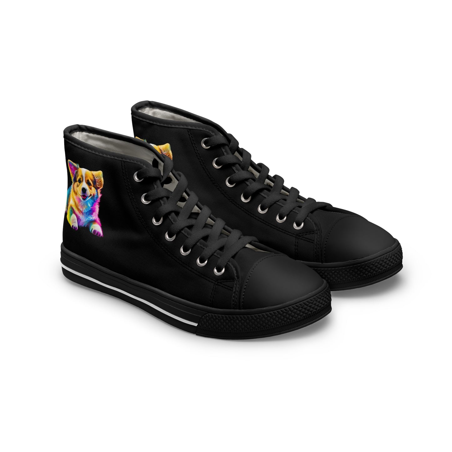 Colorful Corgi - Women's High Top Sneakers