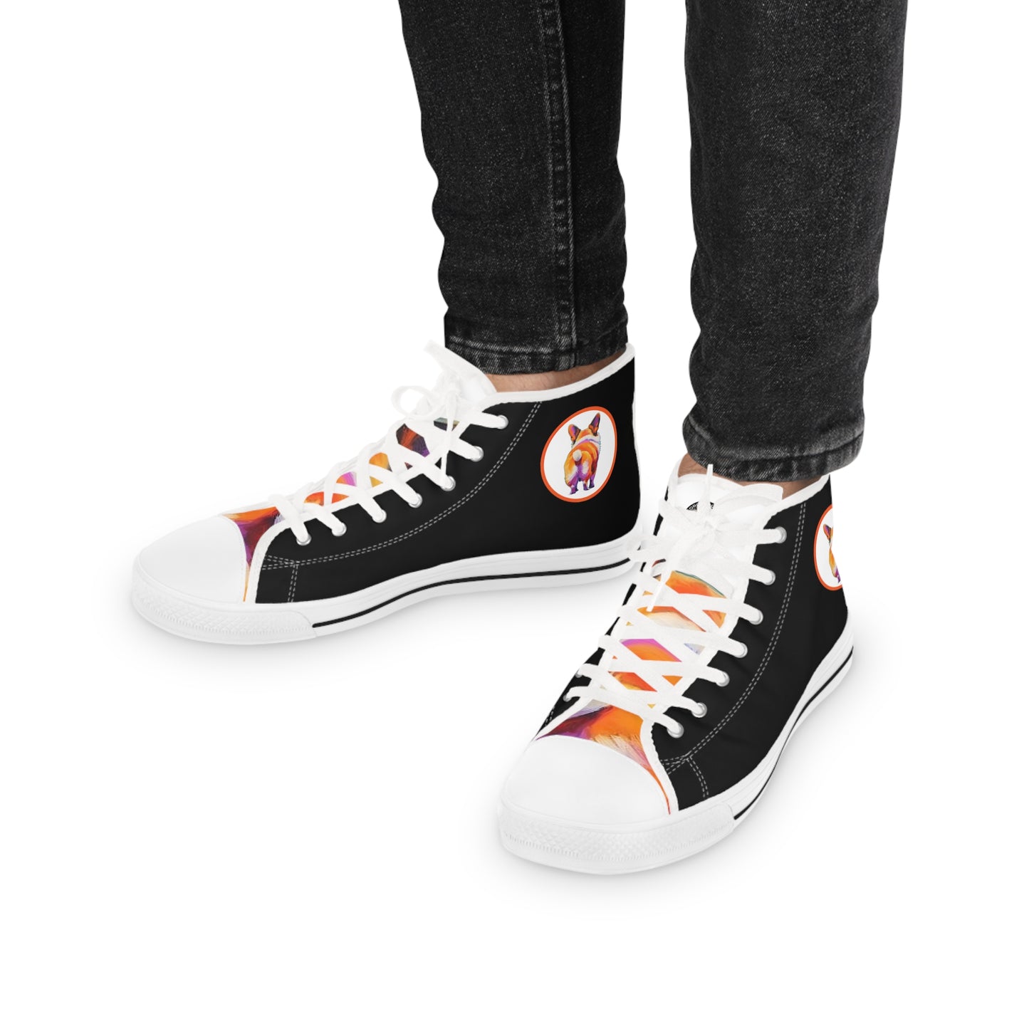 Corgi Butt - Men's High Top Sneakers