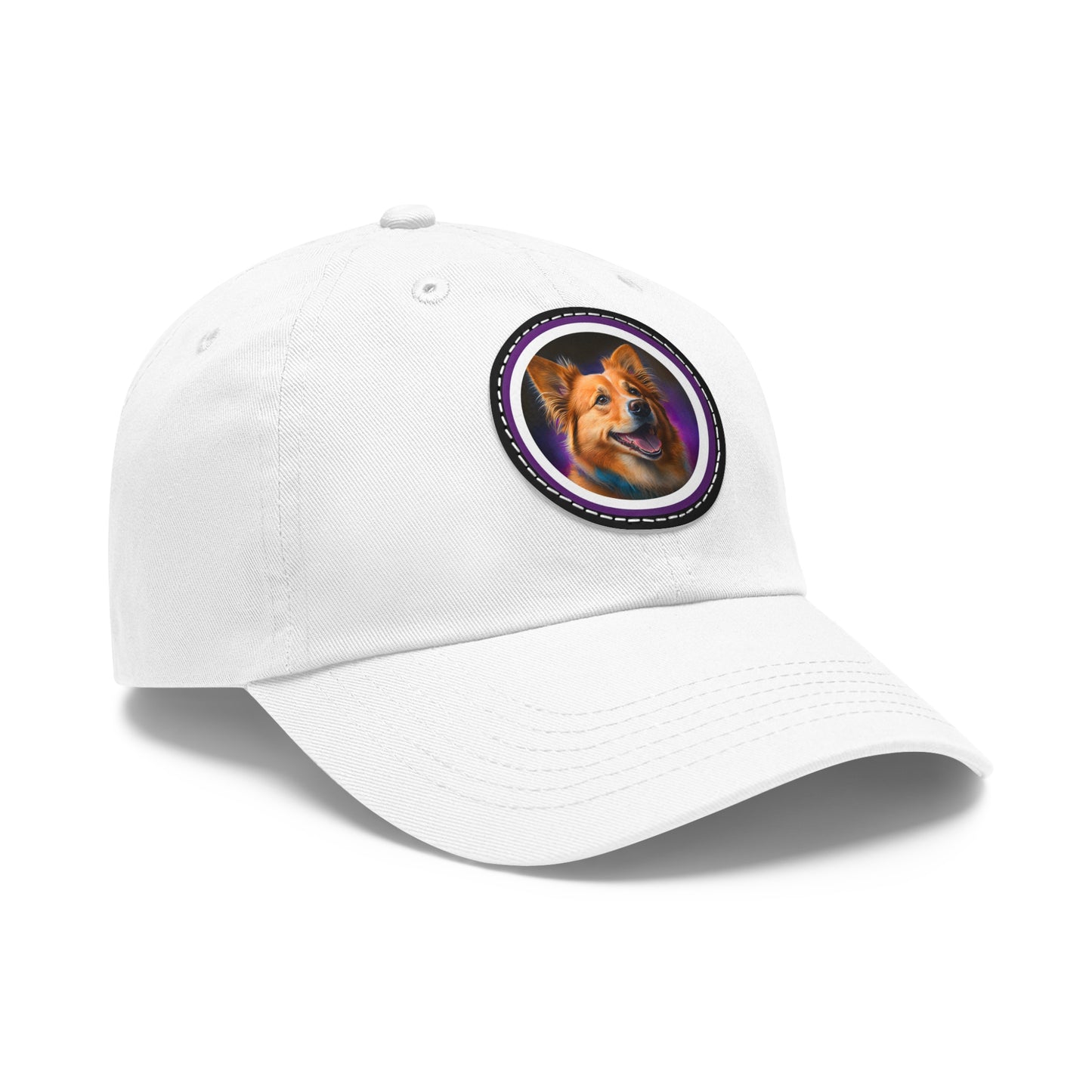 Golden Corgi - Cap with Leather Patch