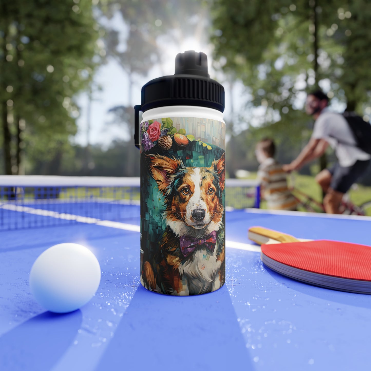 Formal Corgi - Water Bottle with Sport Lid