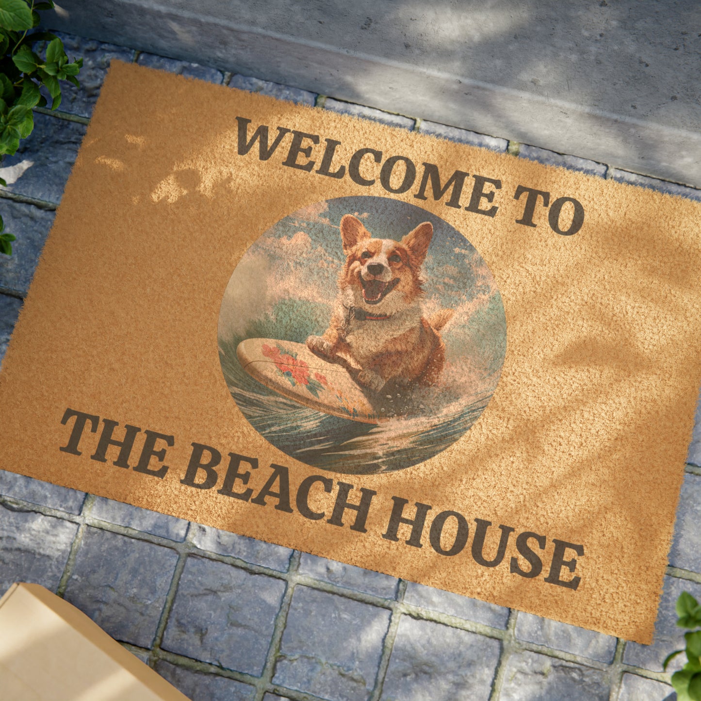 Beach House/Cowabunga Corgi - Doormat