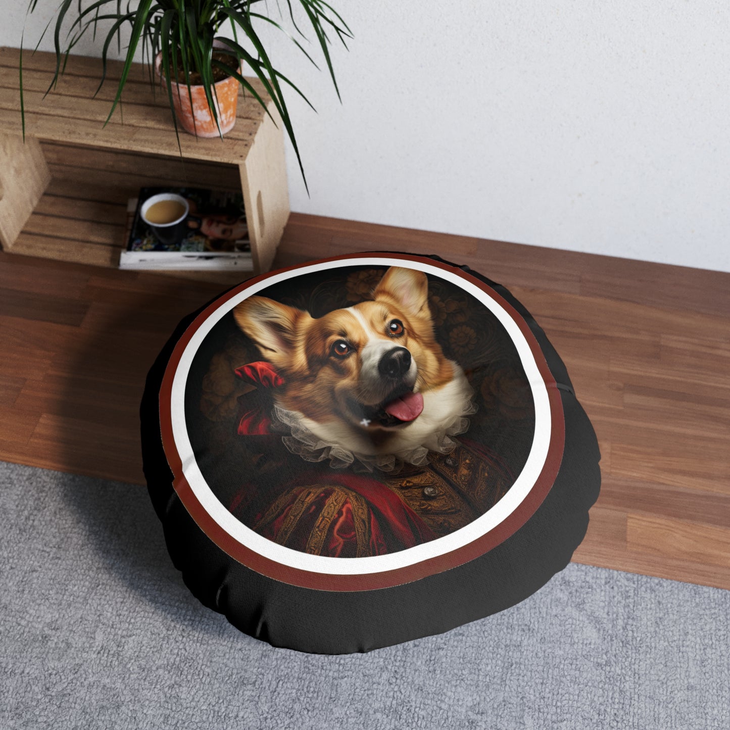 Renaissance Corgi - Floor Pillow