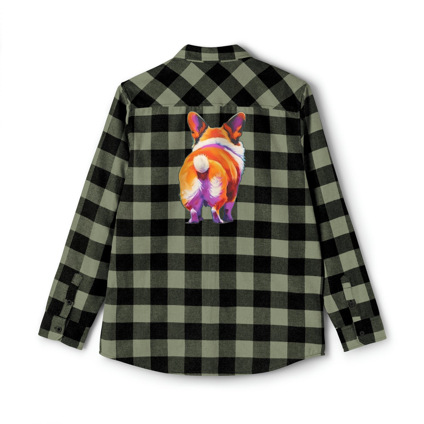 Corgi Butt - Flannel Shirt