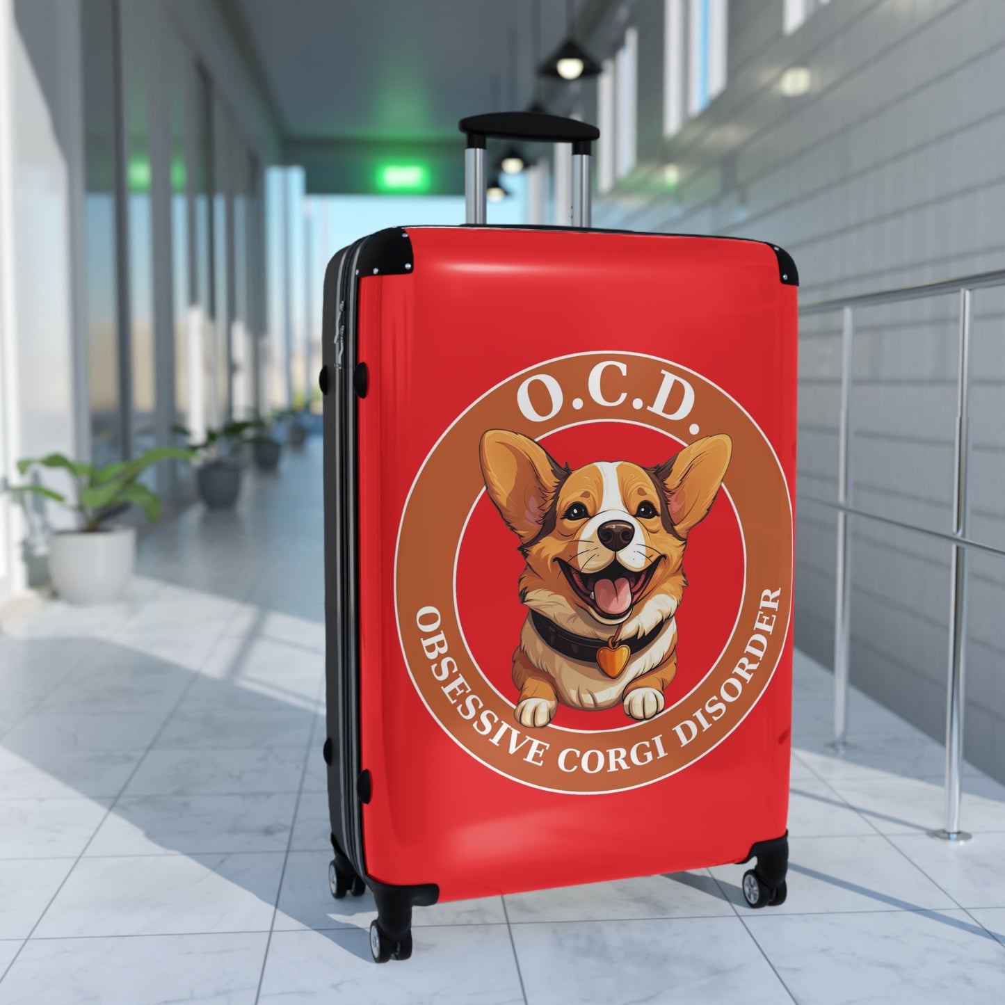 O.C.D. Obsessive Corgi Disorder - Suitcase