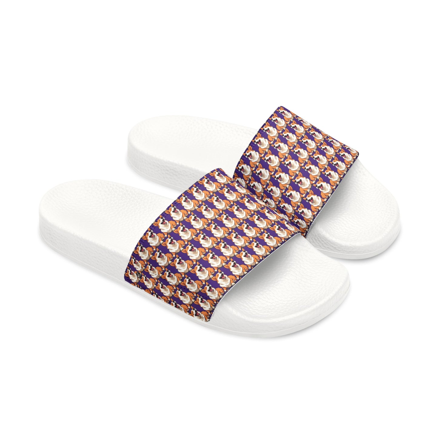 Comical Corgi Mosaic - Women's Slide Sandals
