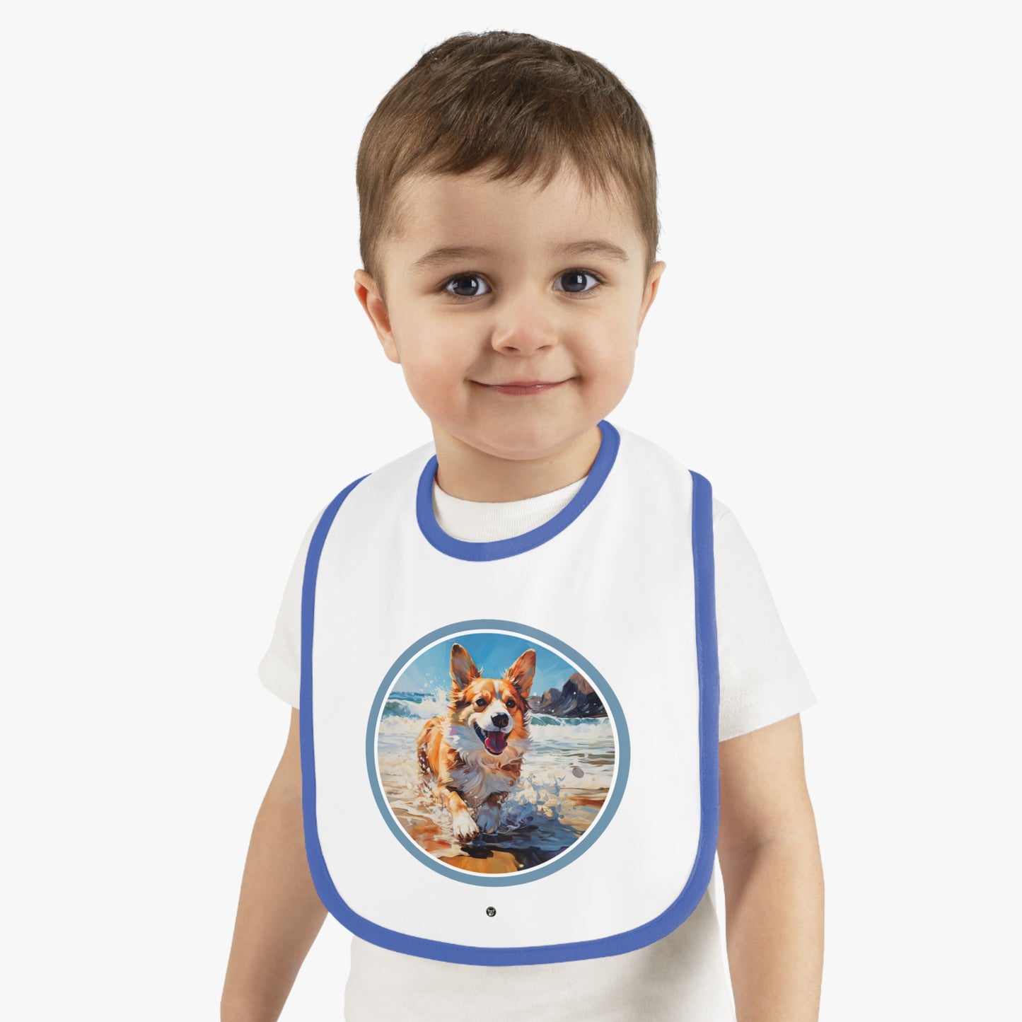 Coastal Corgi - Baby Bib