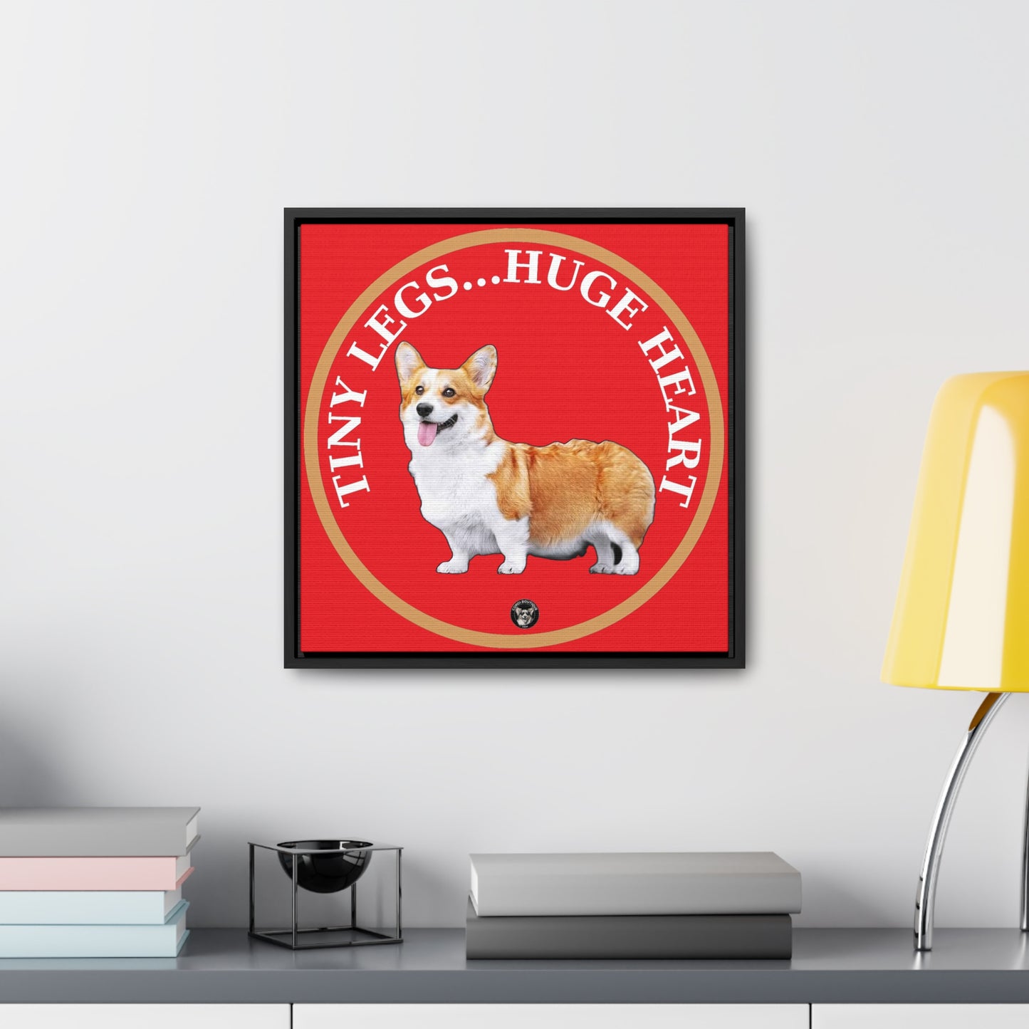 Tiny Legs...Huge Heart - Framed on Canvas