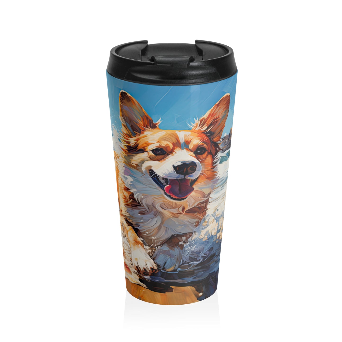 Coastal Corgi - Travel Mug