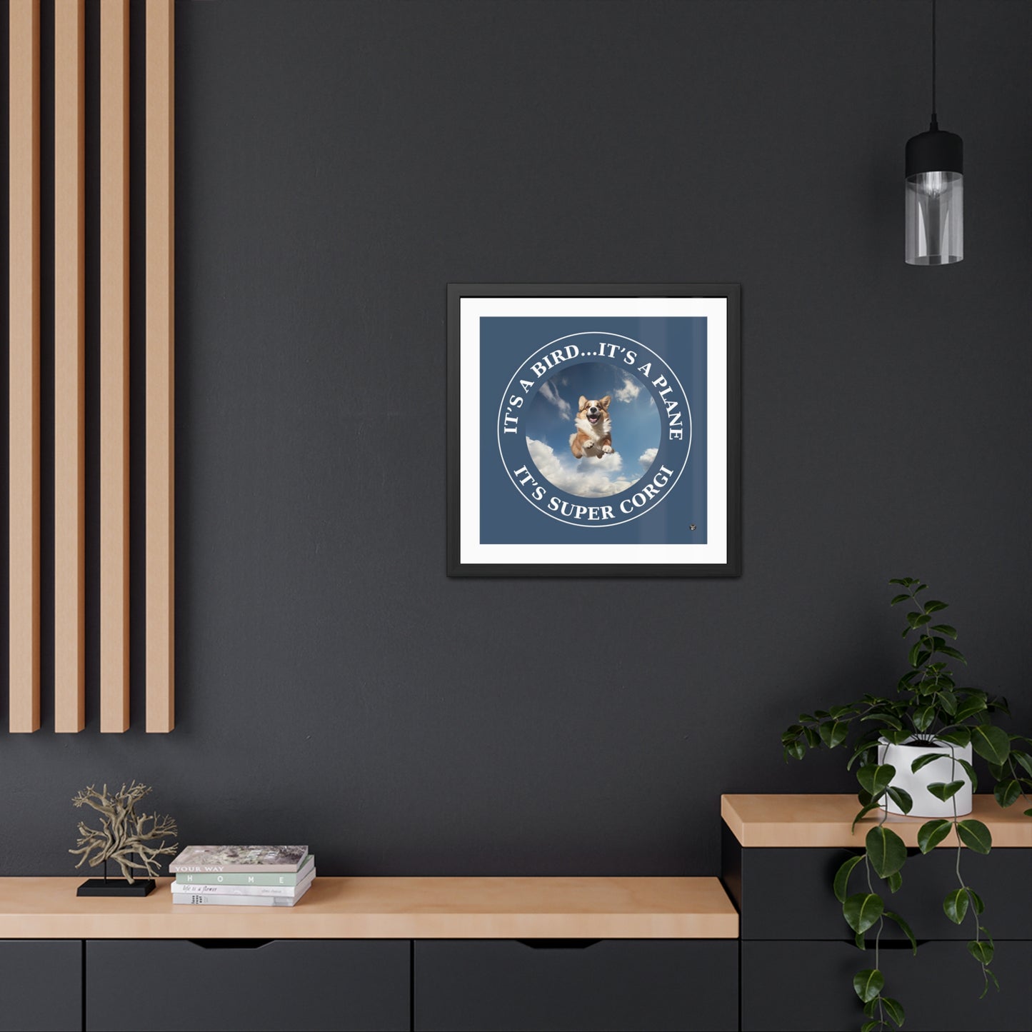 Super Corgi - Framed Print