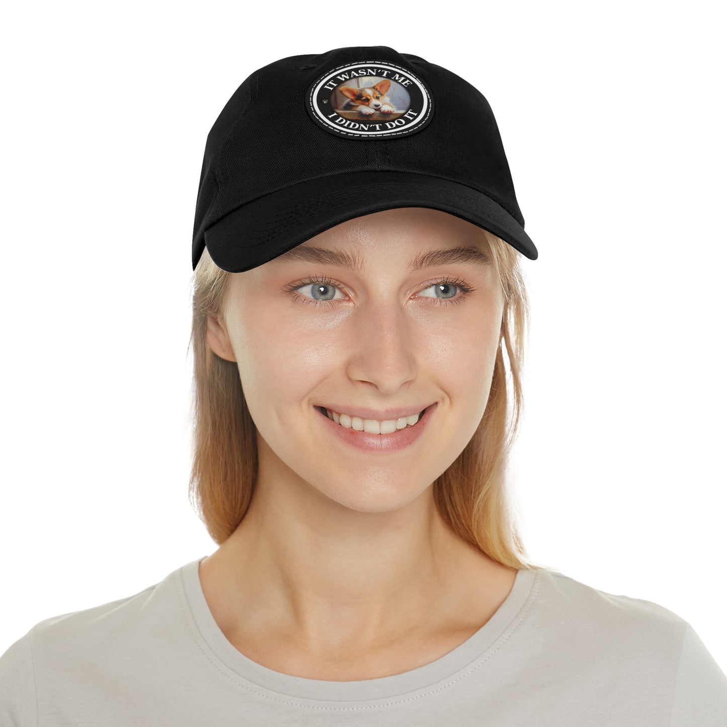 It Wasn't Me...I Didn't Do It - Cap with Leather Patch