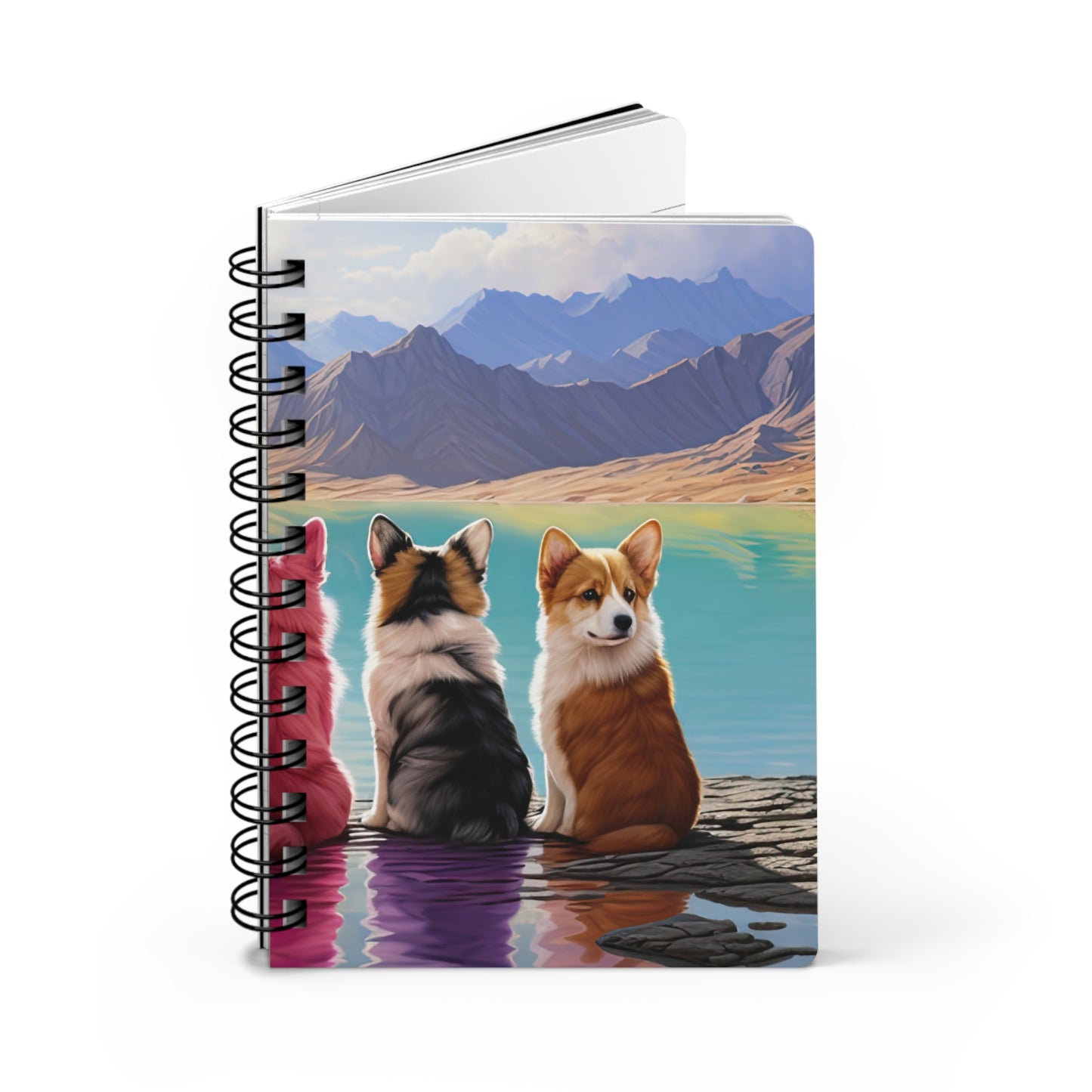 Corgi Lake - Spiral Bound Notebook