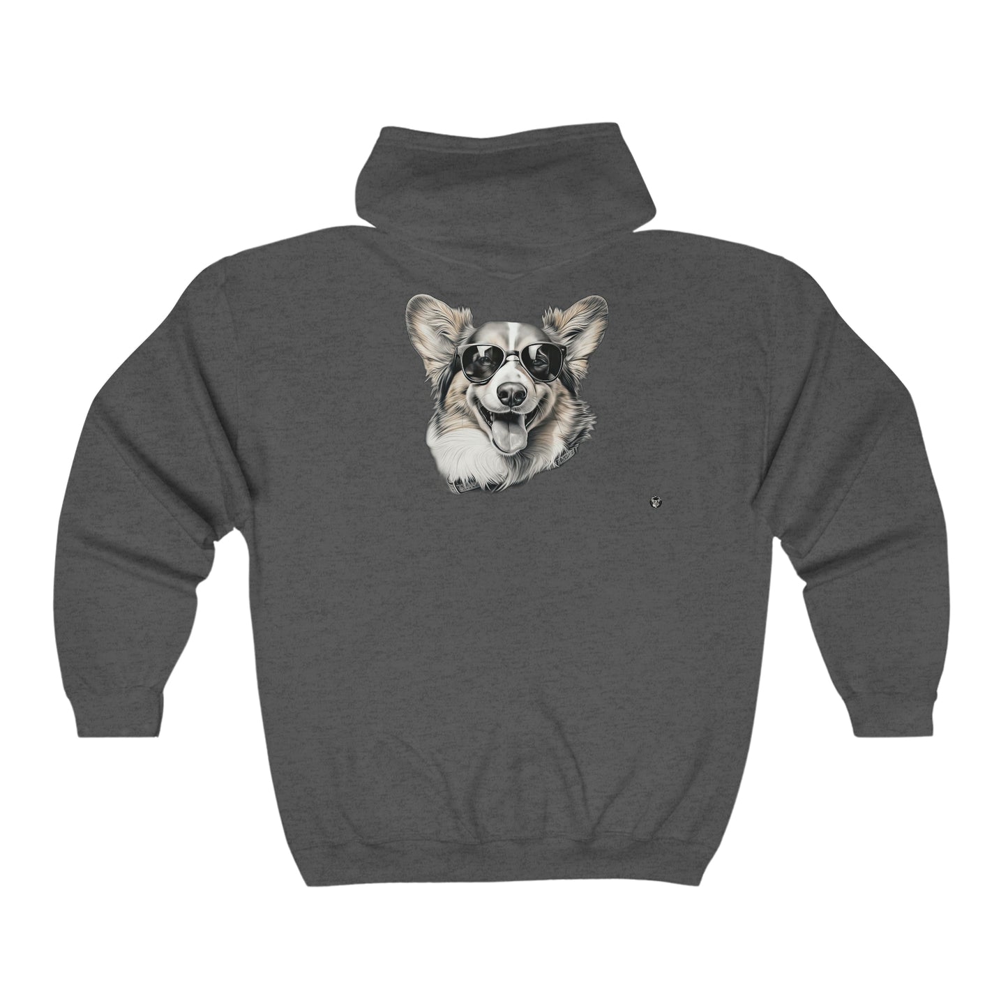 Corgi Cool - Zip Hoodie