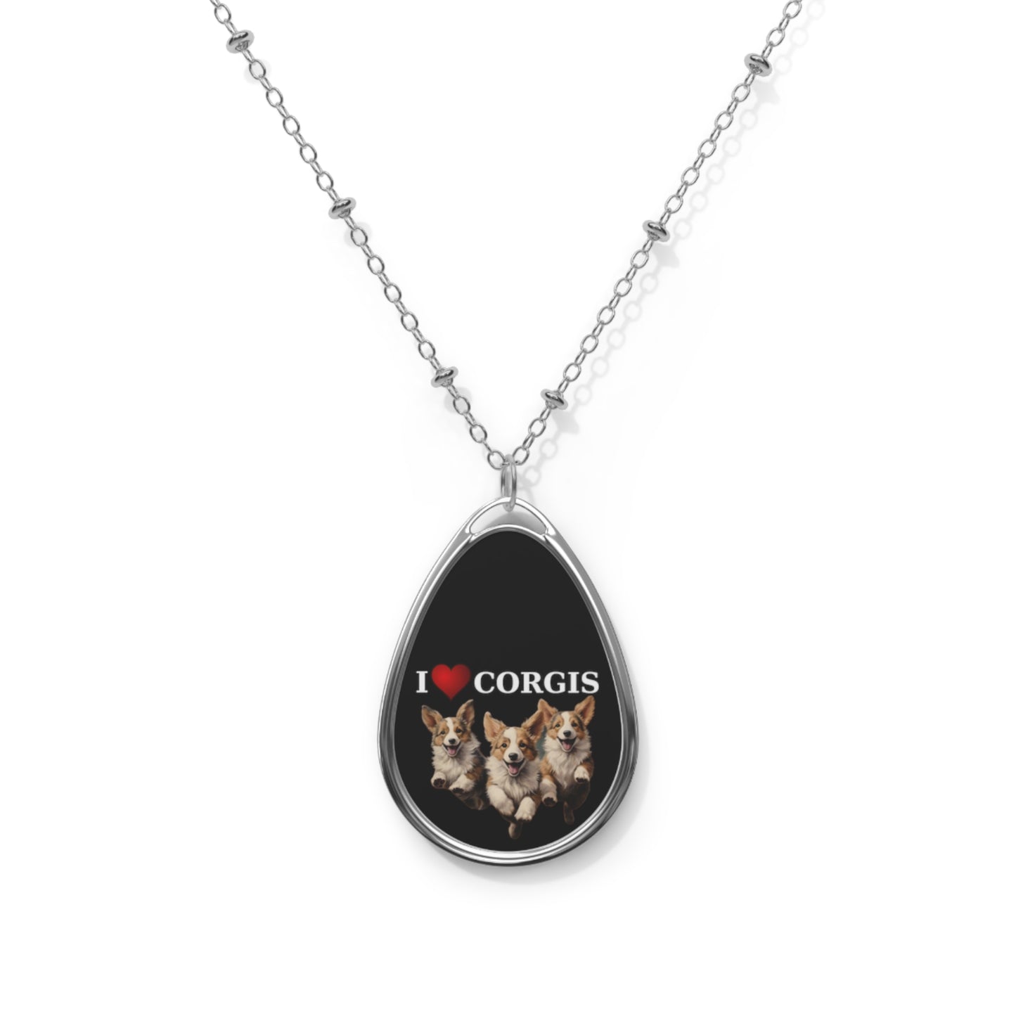 I Heart Corgis - Necklace