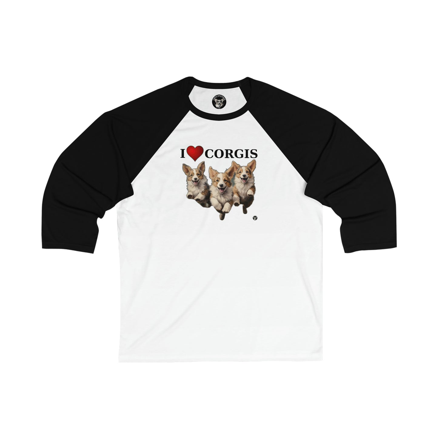 I Heart Corgis - Baseball Shirt