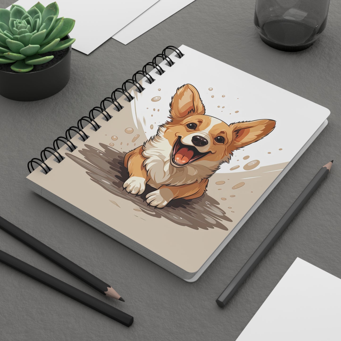 Corgi Cuteness - Spiral Bound Notebook