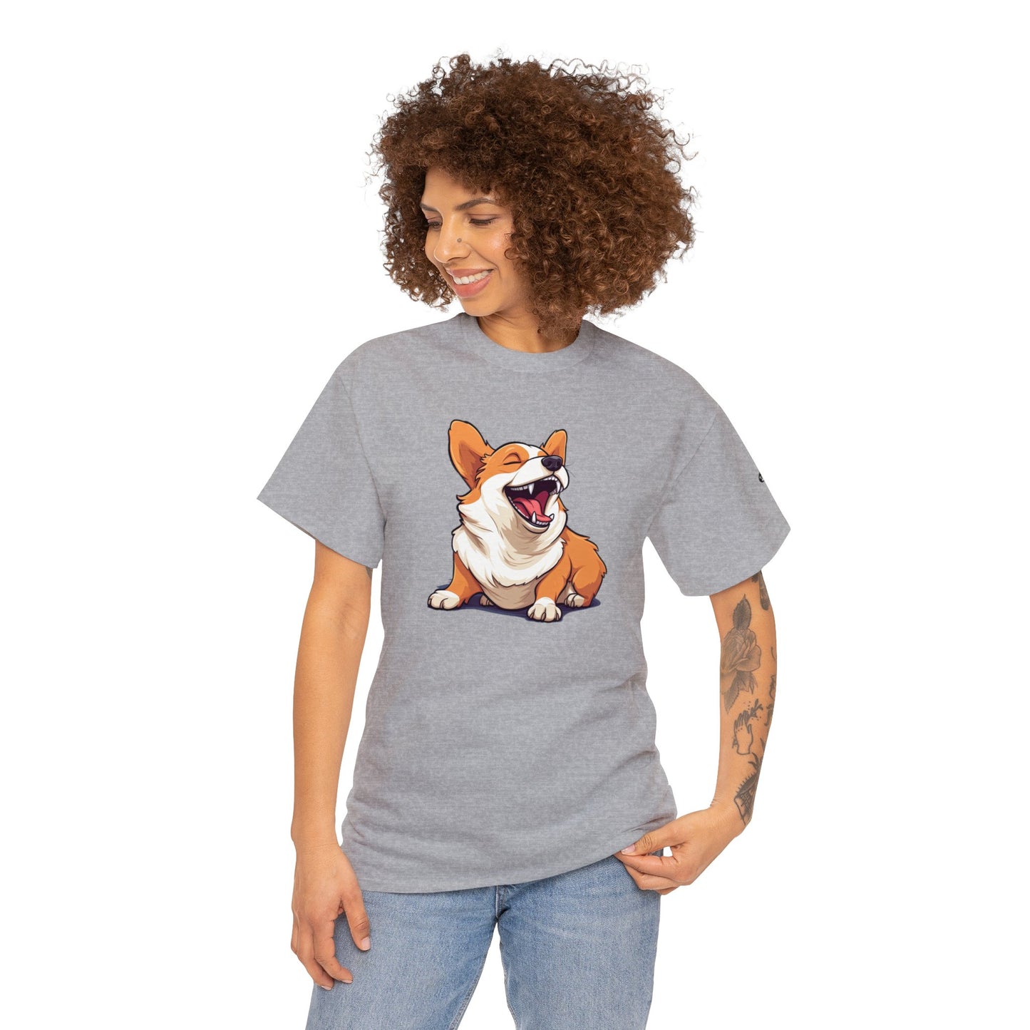 Comical Corgi - Unisex Heavy Cotton Tee