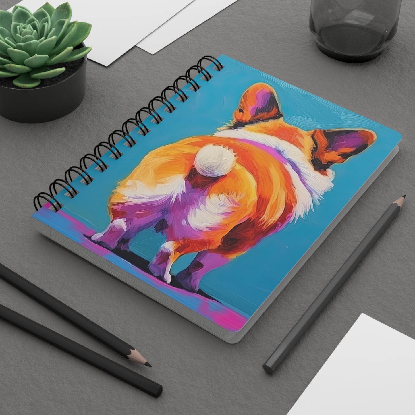 Corgi Butt - Spiral Bound Notebook