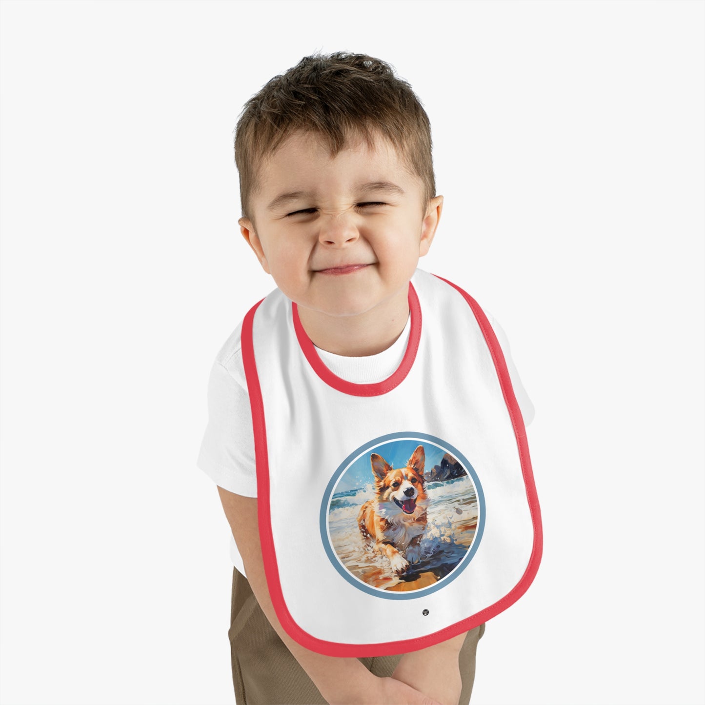 Coastal Corgi - Baby Bib