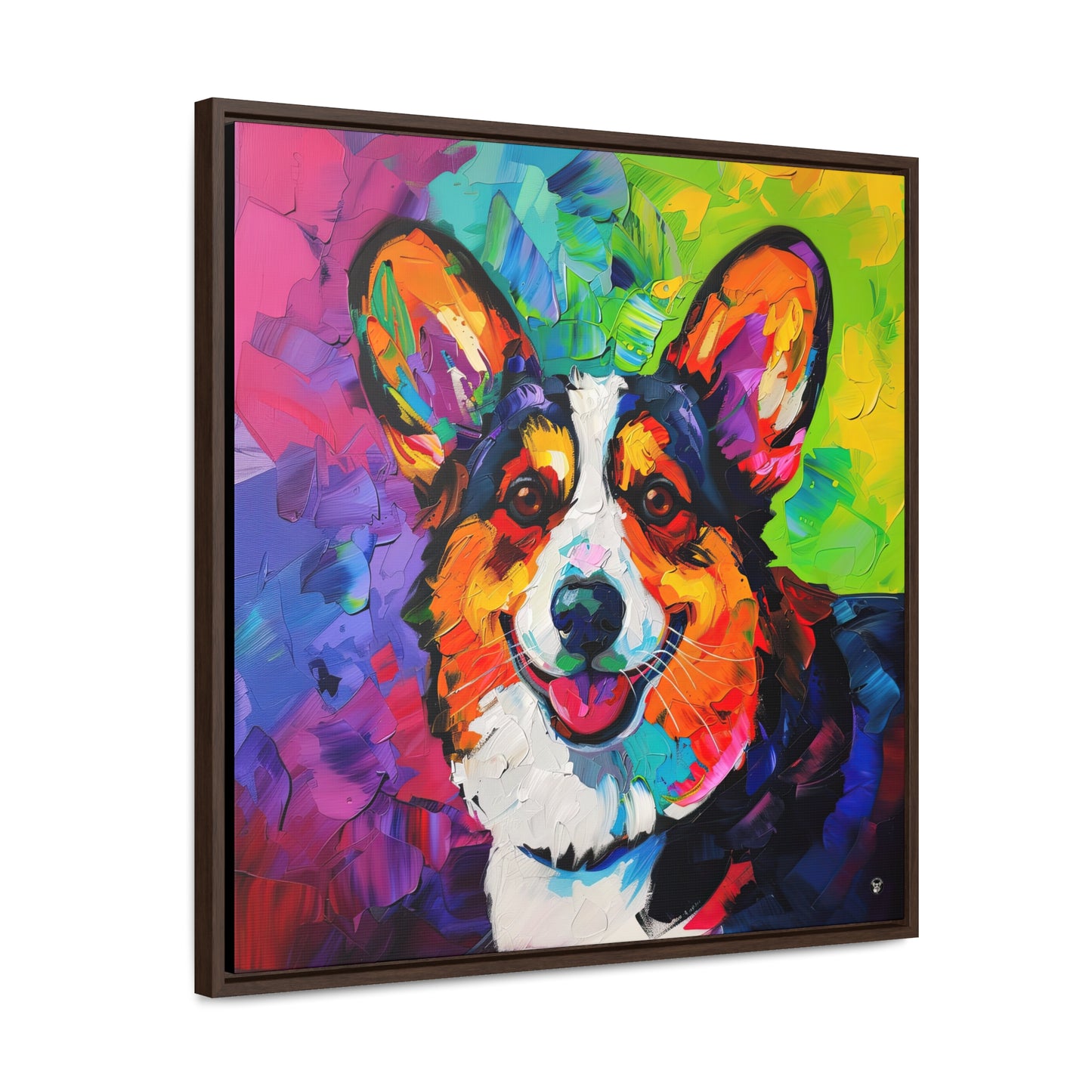Colorful Cardigan - Framed on Canvas