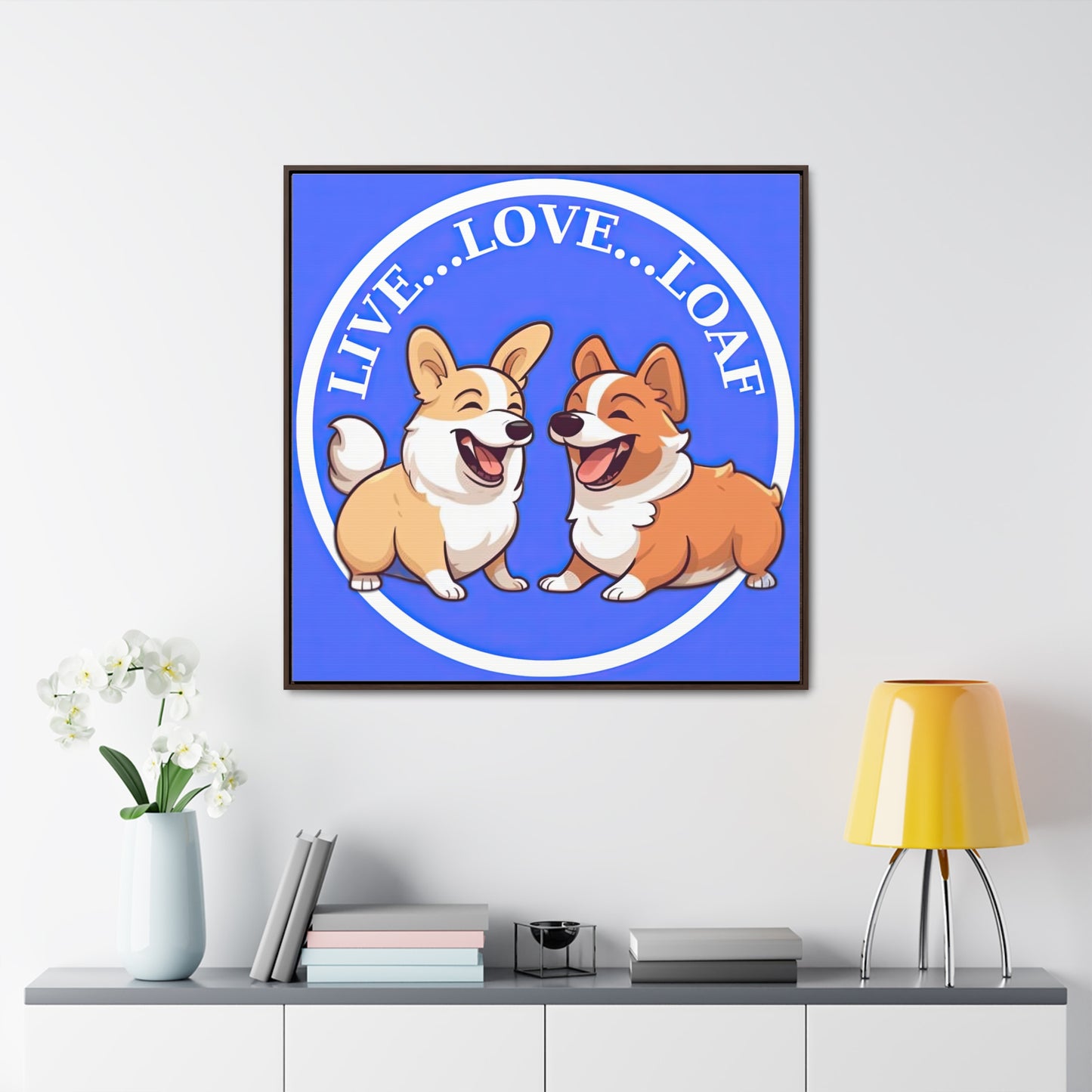 Live...Love...Loaf - Framed on Canvas