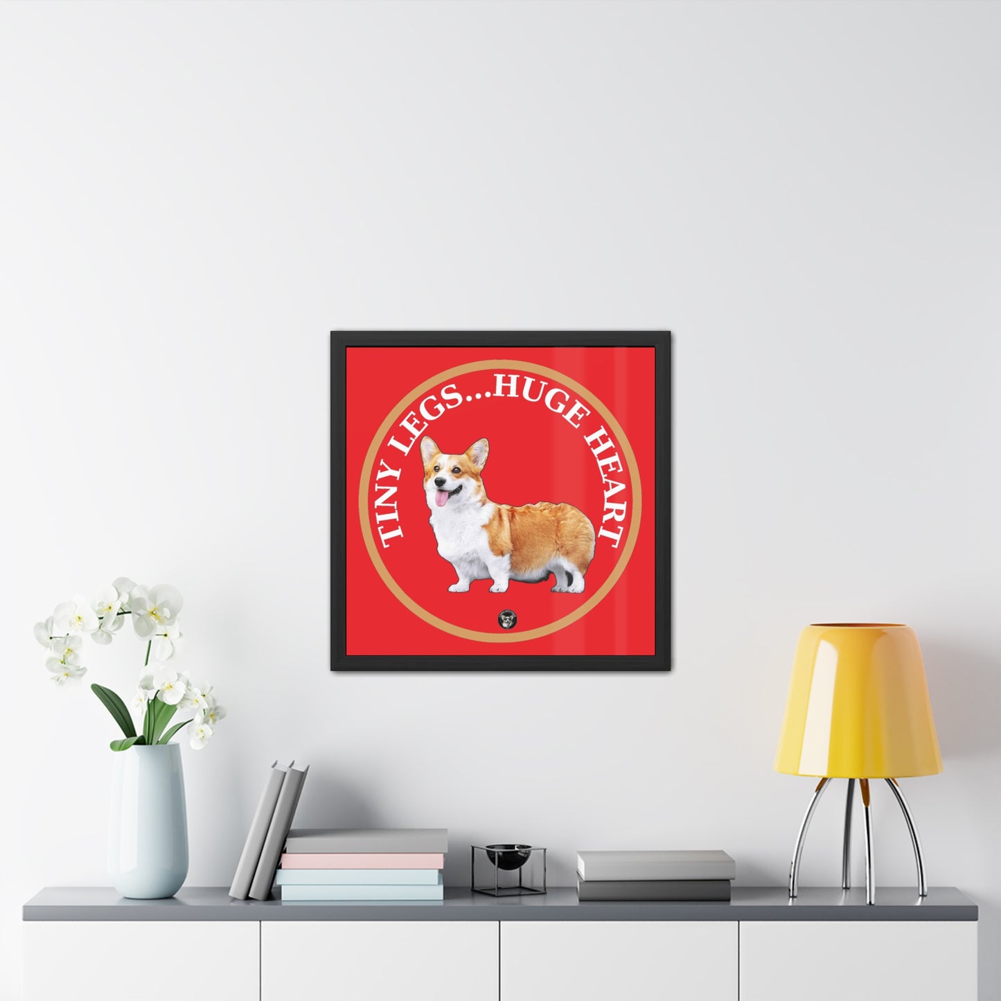 Tiny Legs...Huge Heart - Framed Print