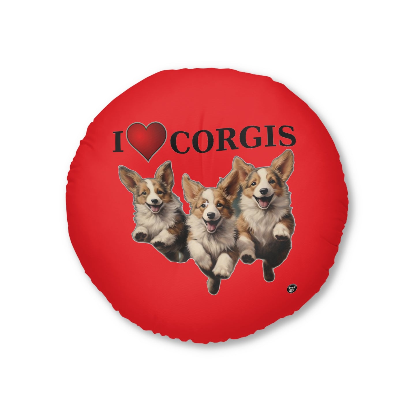 I Heart Corgis in Red - Floor Pillow