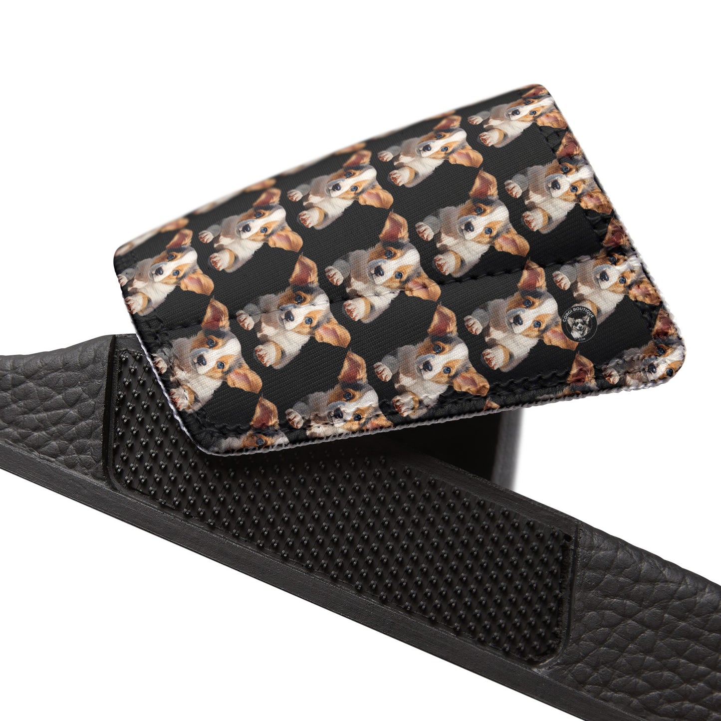 Puppy Portrait Mosaic - Women's Slide Sandals