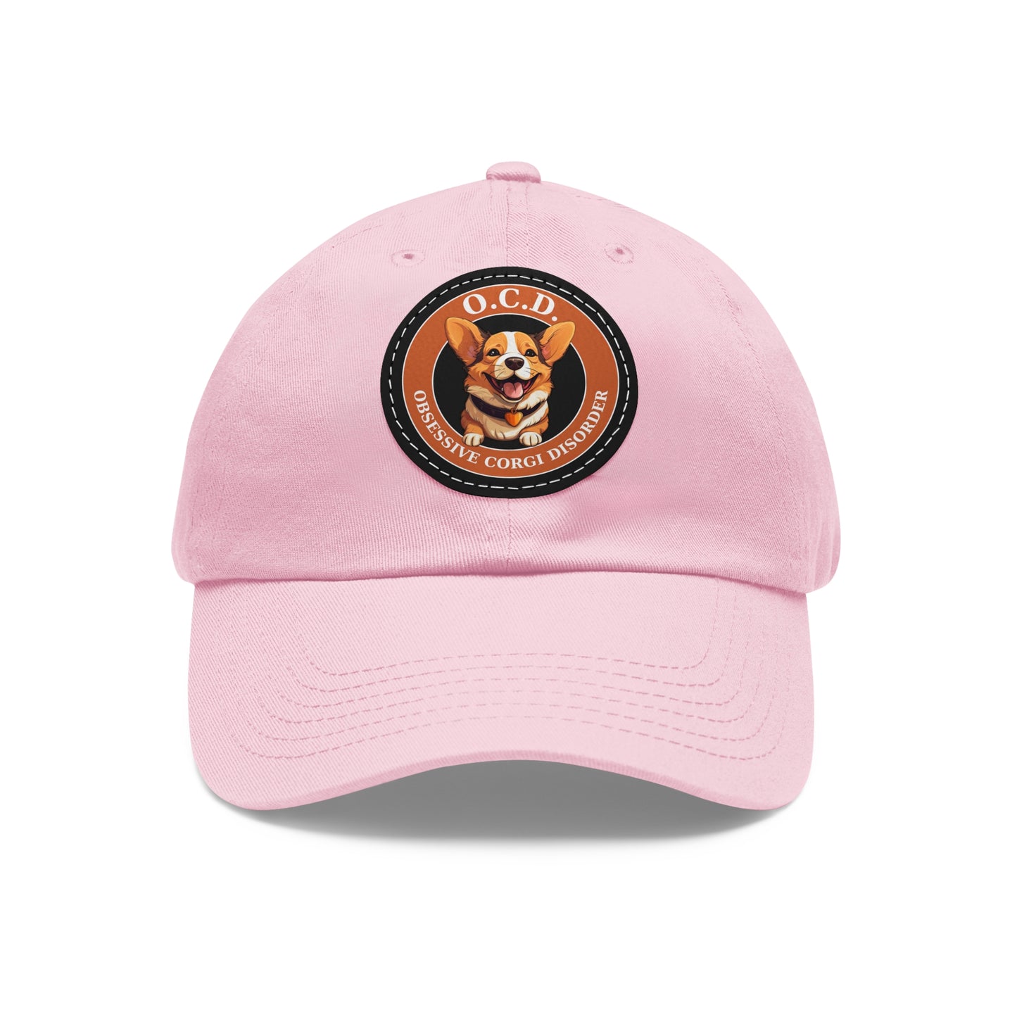 O.C.D. Obsessive Corgi Disorder - Cap with Leather Patch