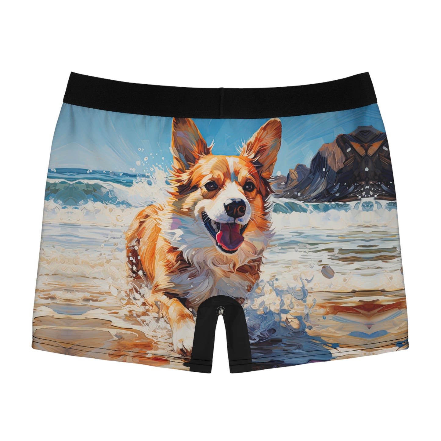Coastal Corgi Boxer Briefs