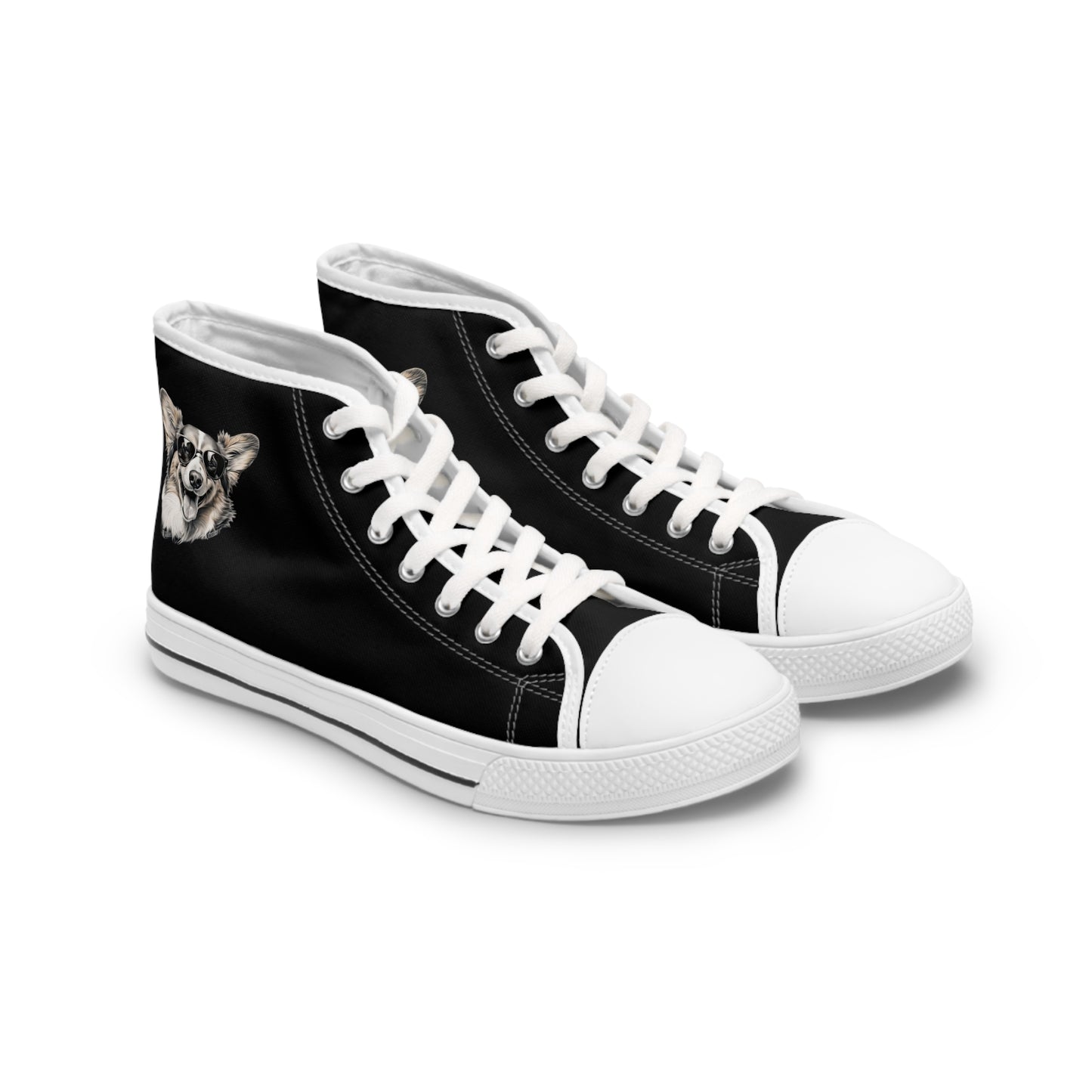 Corgi Cool - Women's High Top Sneakers