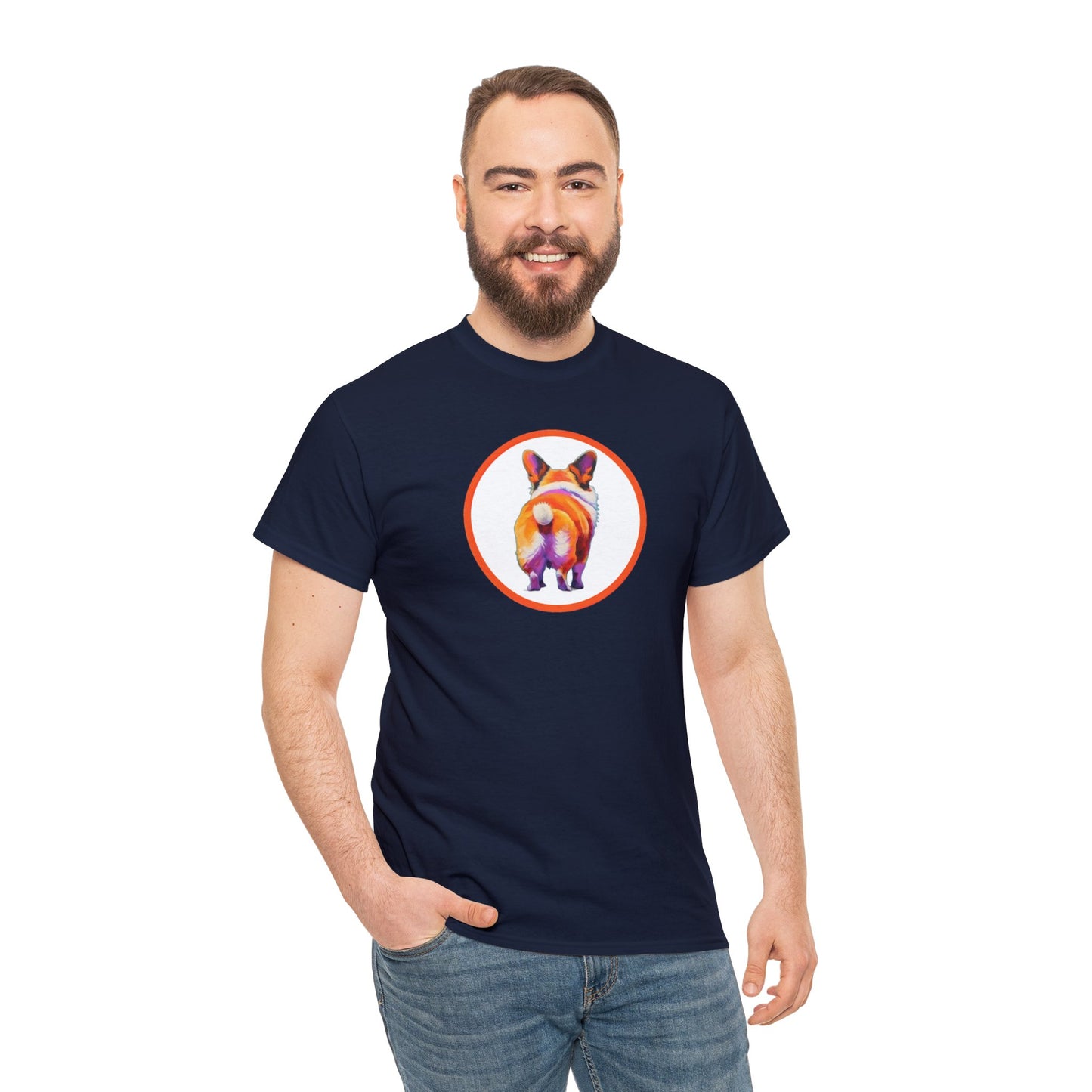 Corgi Butt - Unisex Heavy Cotton Tee