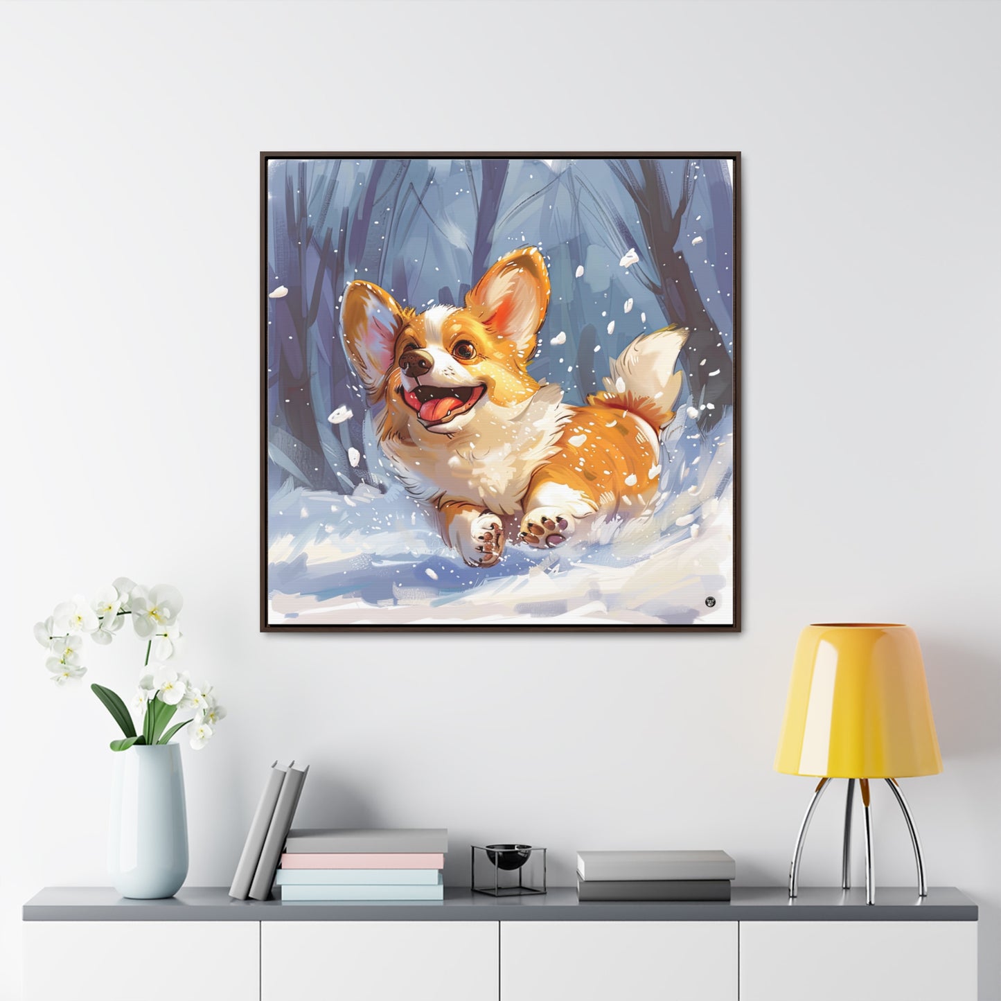 Winter Fun - Framed on Canvas