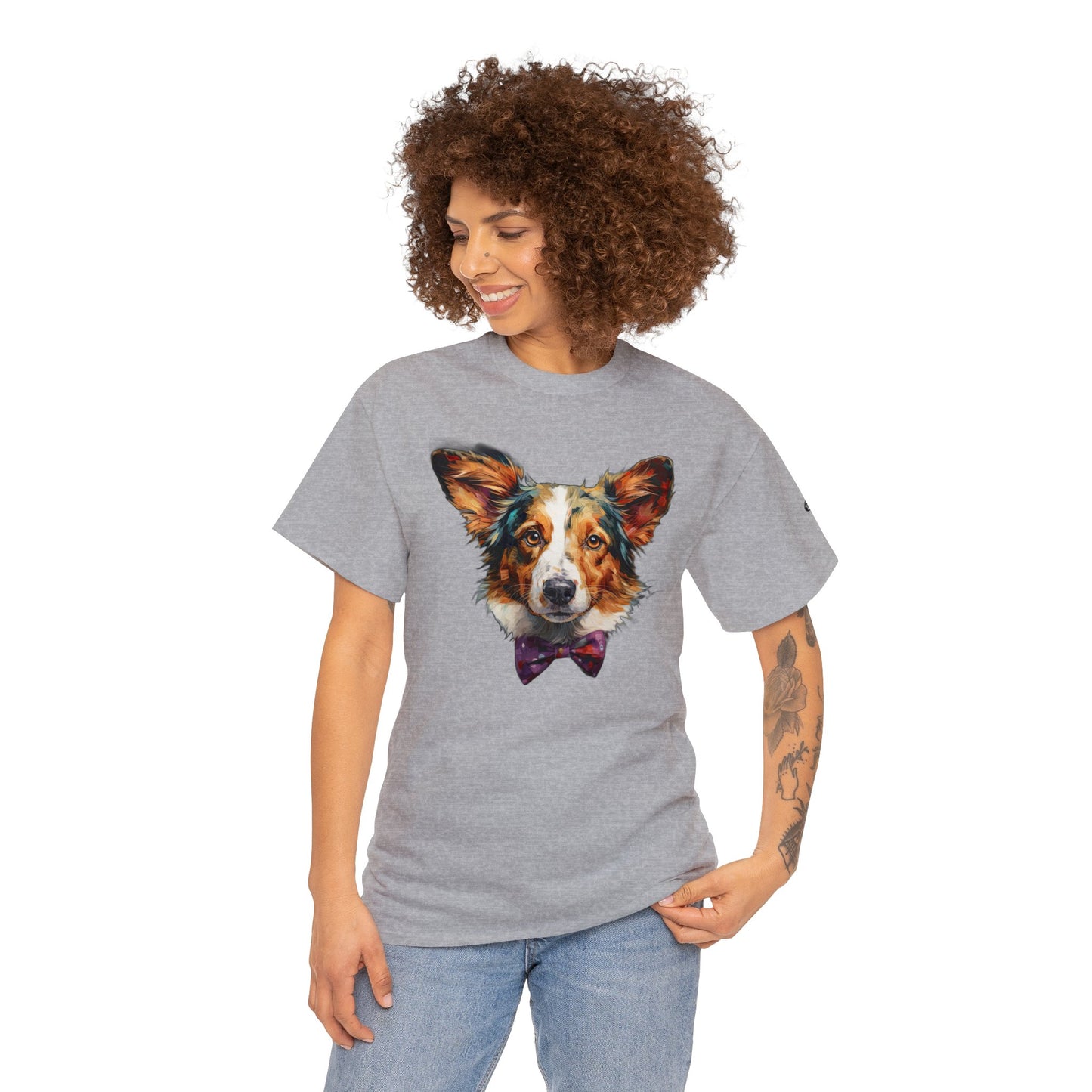 Formal Corgi - Unisex Heavy Cotton Tee