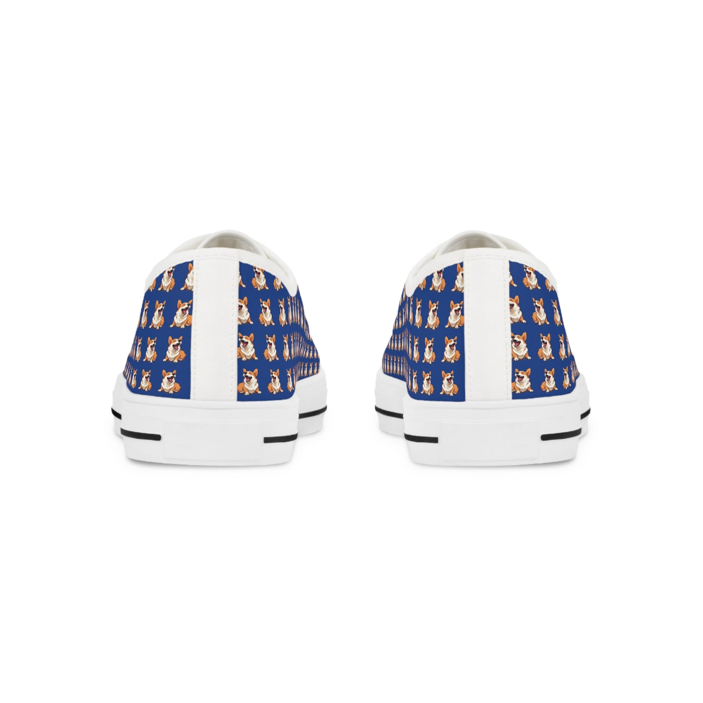 Comical Corgi Mosaic - Men's Low Top Sneakers