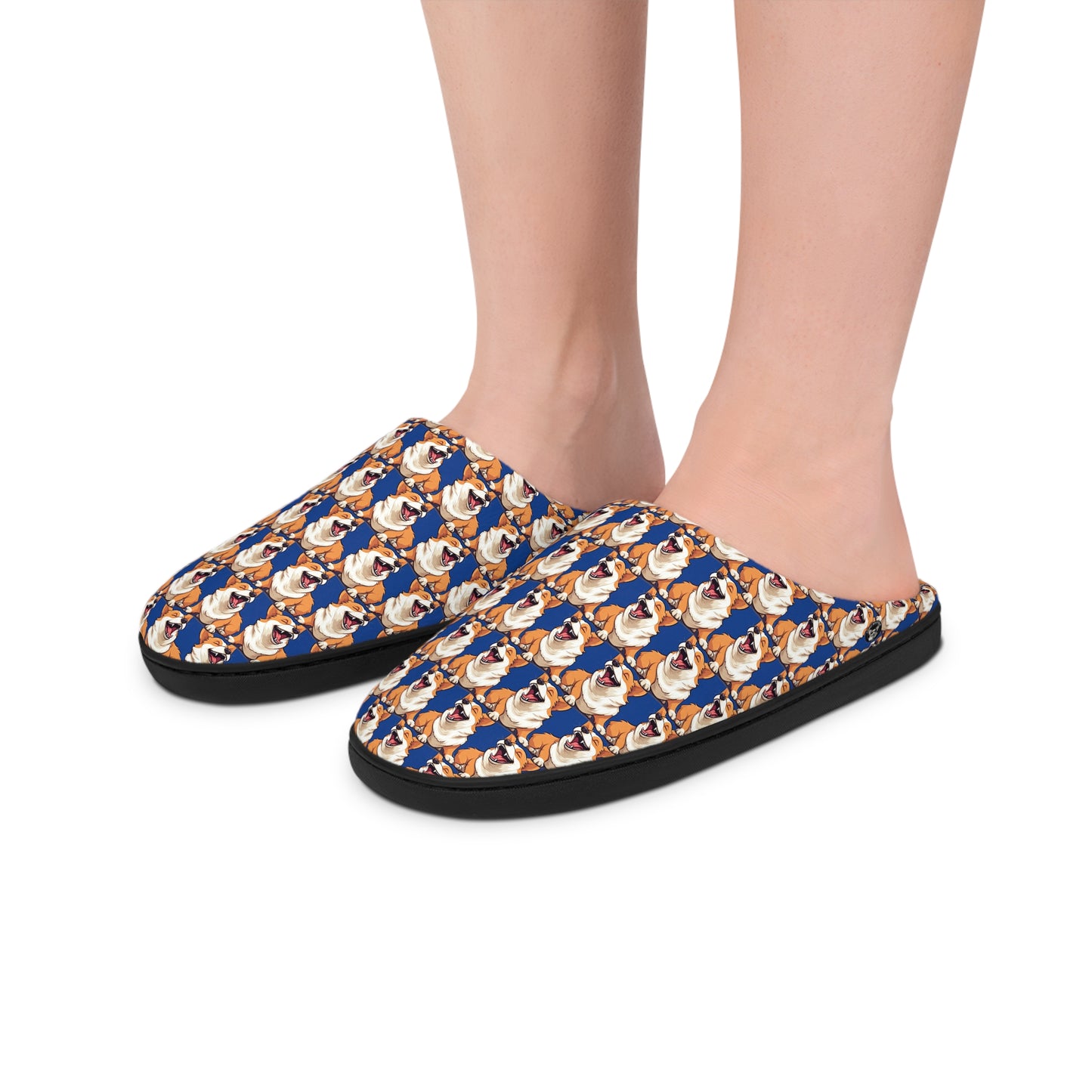 Comical Corgi Mosaic - Men's Slippers
