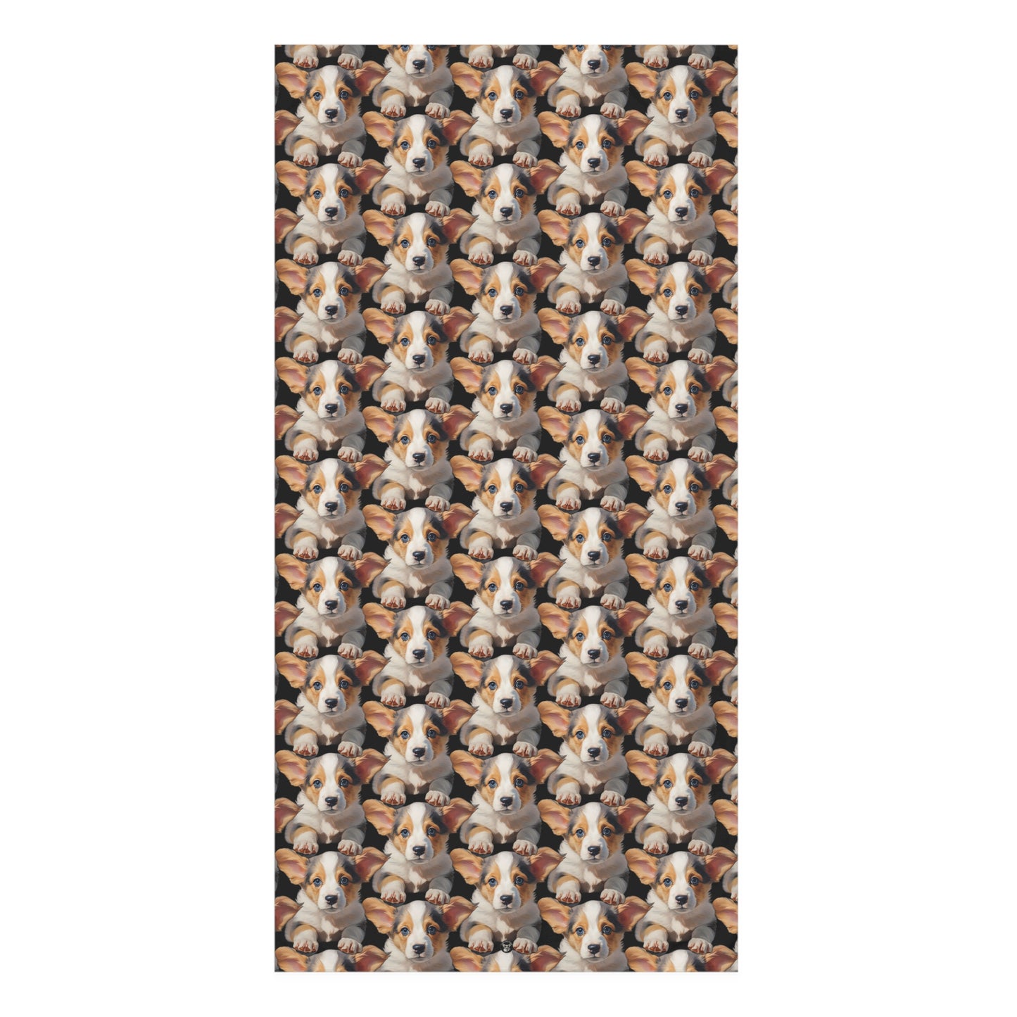Puppy Portrait Mosaic - Bath Towel