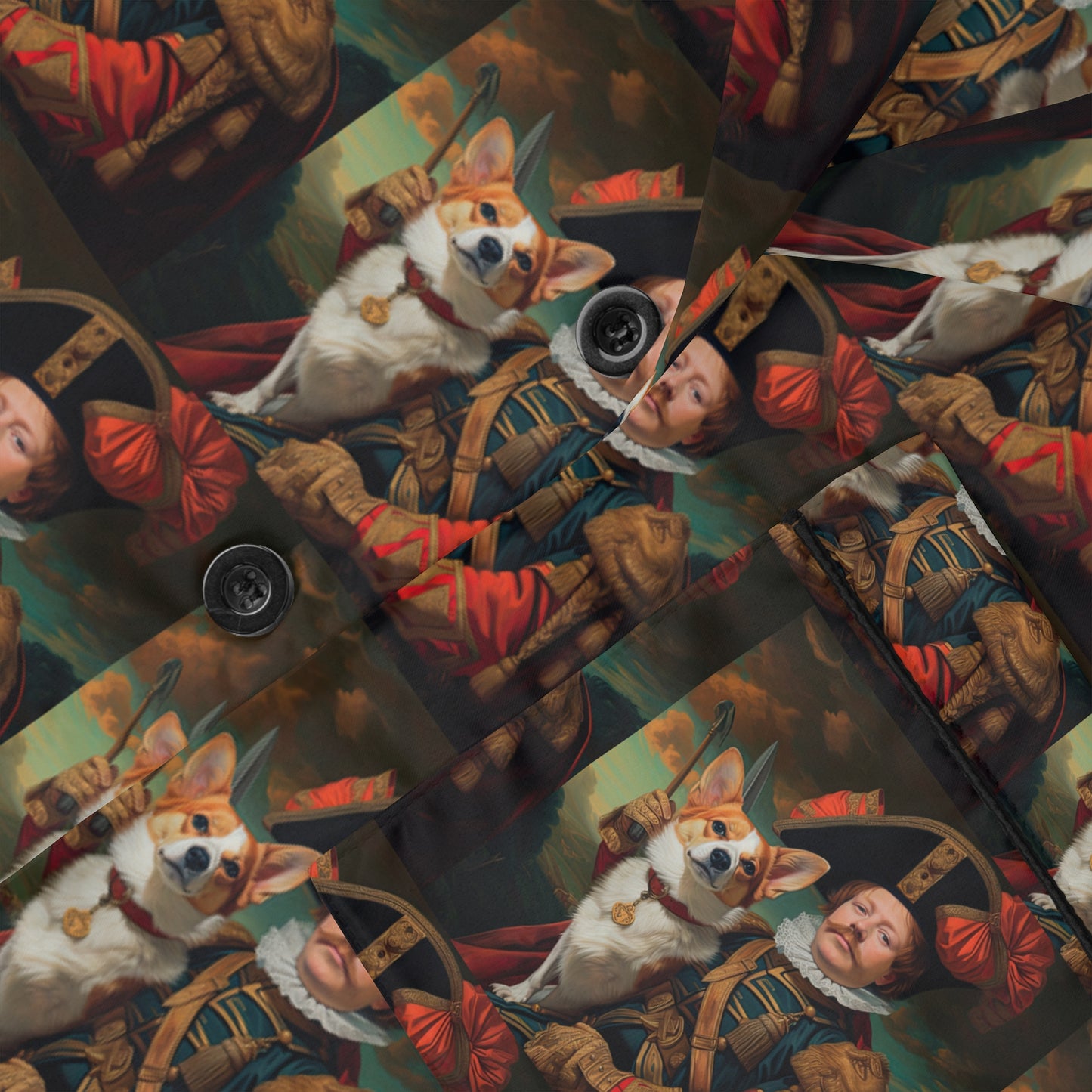 First Royal Corgi - Satin Pajamas