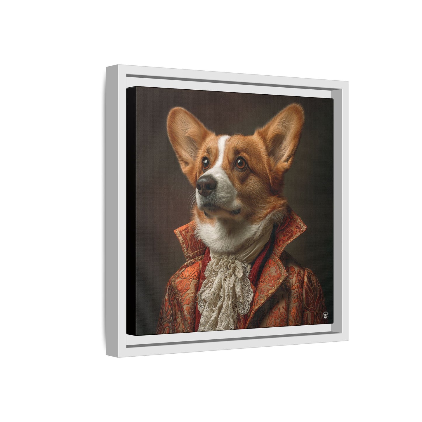 Prince Corgi on Canvas
