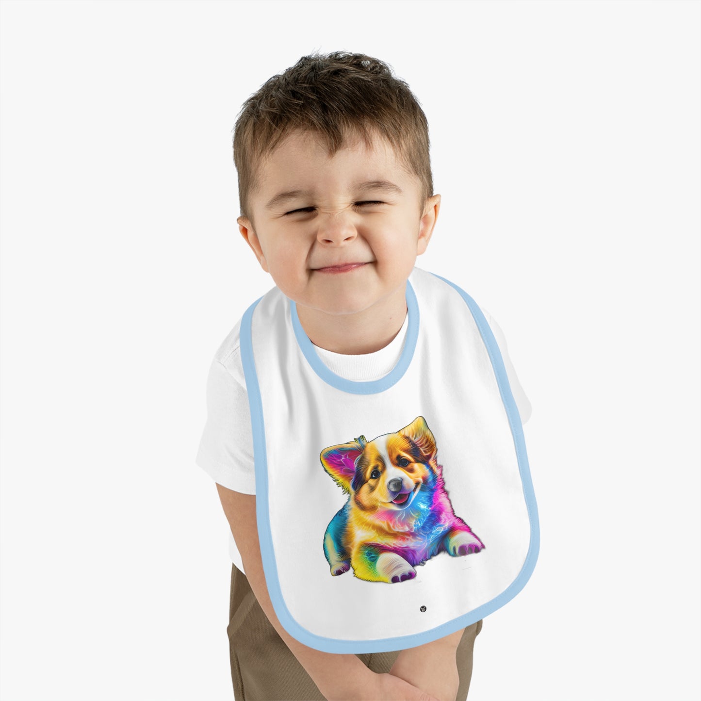 Colorful Corgi - Baby Bib