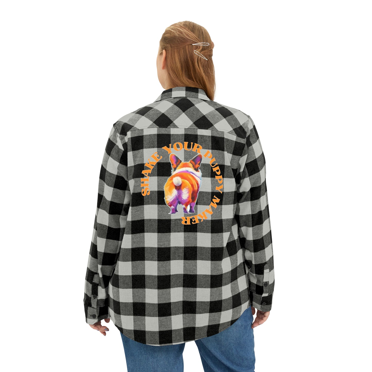 Shake Your Puppy Maker - Flannel Shirt