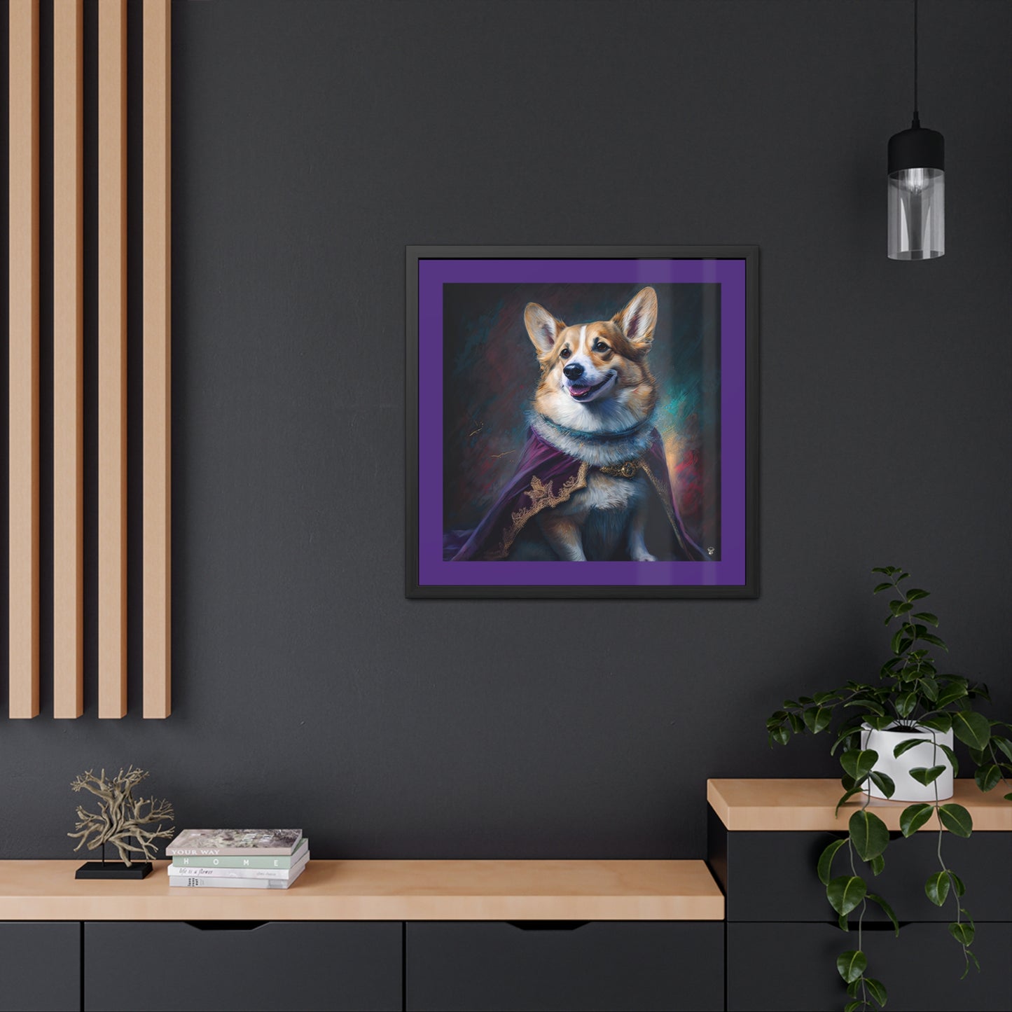 Cadre photo Corgi Royalty