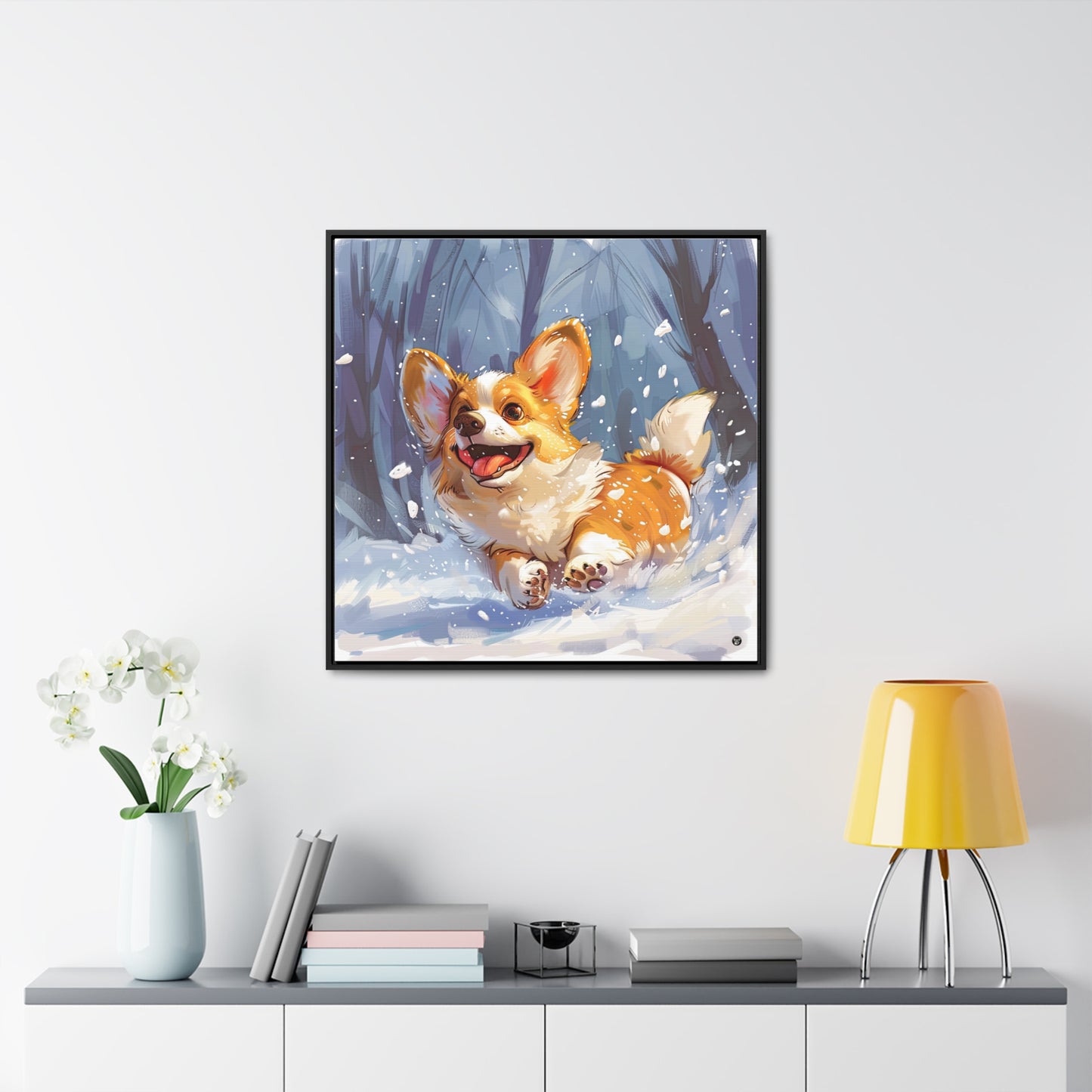 Winter Fun - Framed on Canvas