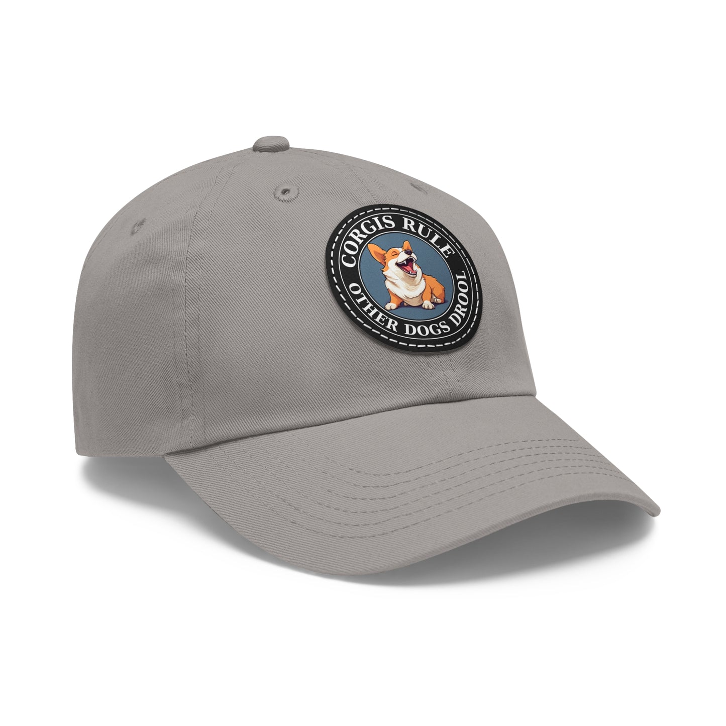 Corgis Rule...Other Dogs Drool - Cap with Leather Patch
