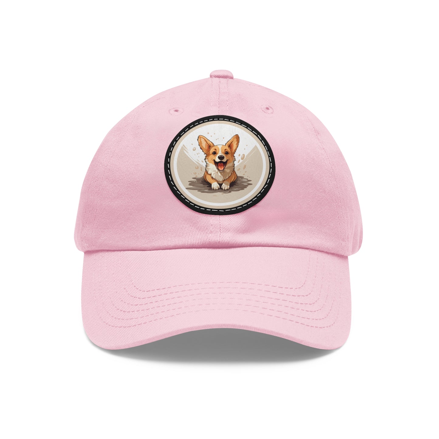 Corgi Cuteness - Cap with Leather Patch