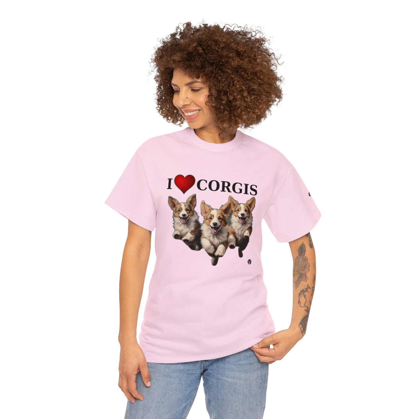 I Heart Corgis - Unisex Heavy Cotton Tee