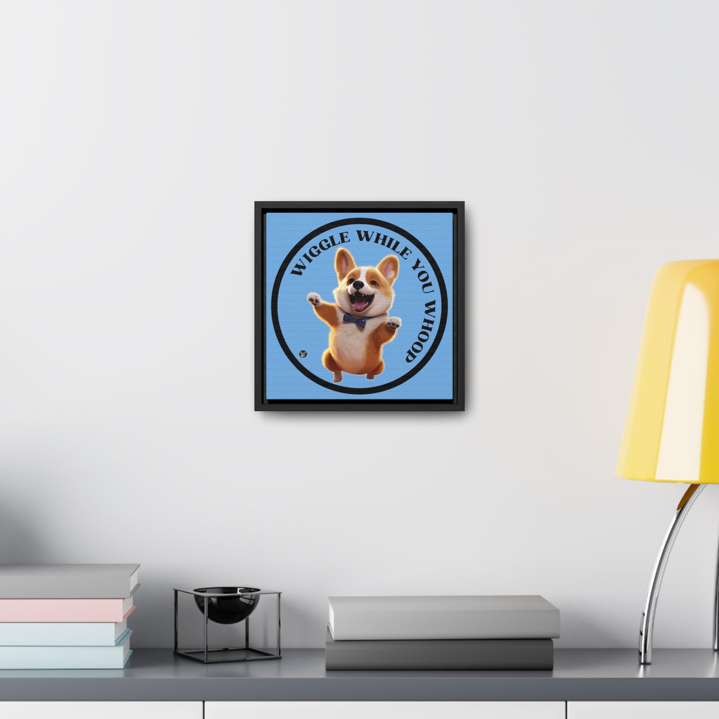 Wiggle While You Whoop - Framed on Canvas