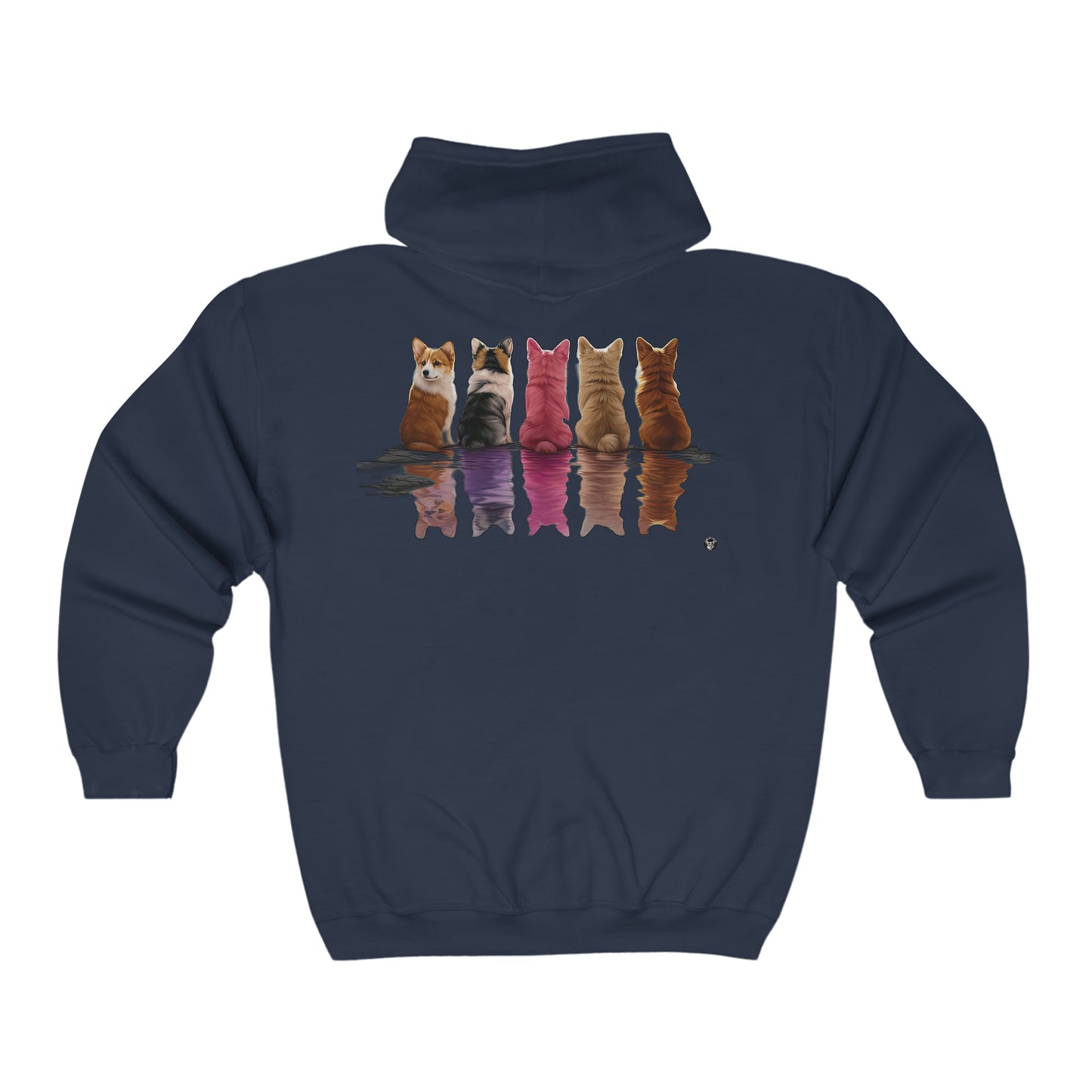 Corgi Lake - Zip Hoodie