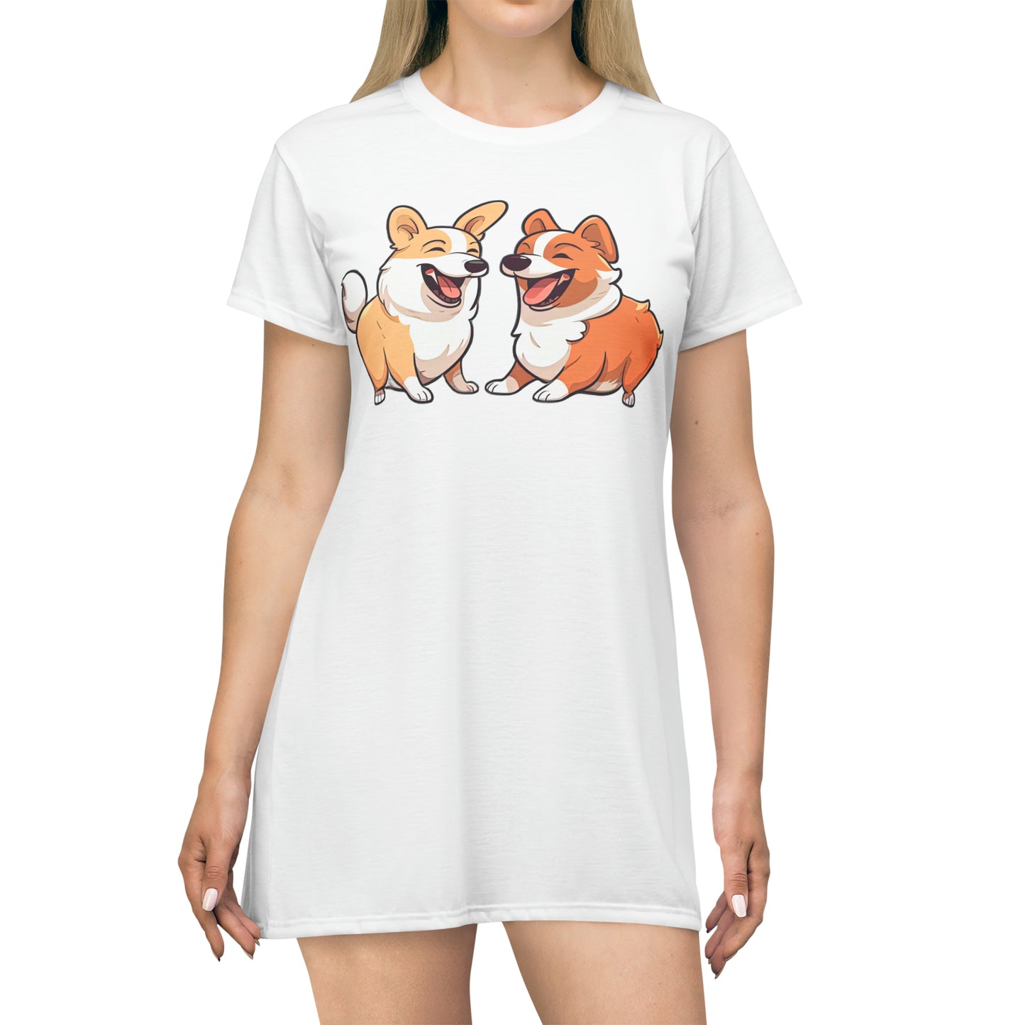 Corgi Couple - T-Shirt Dress