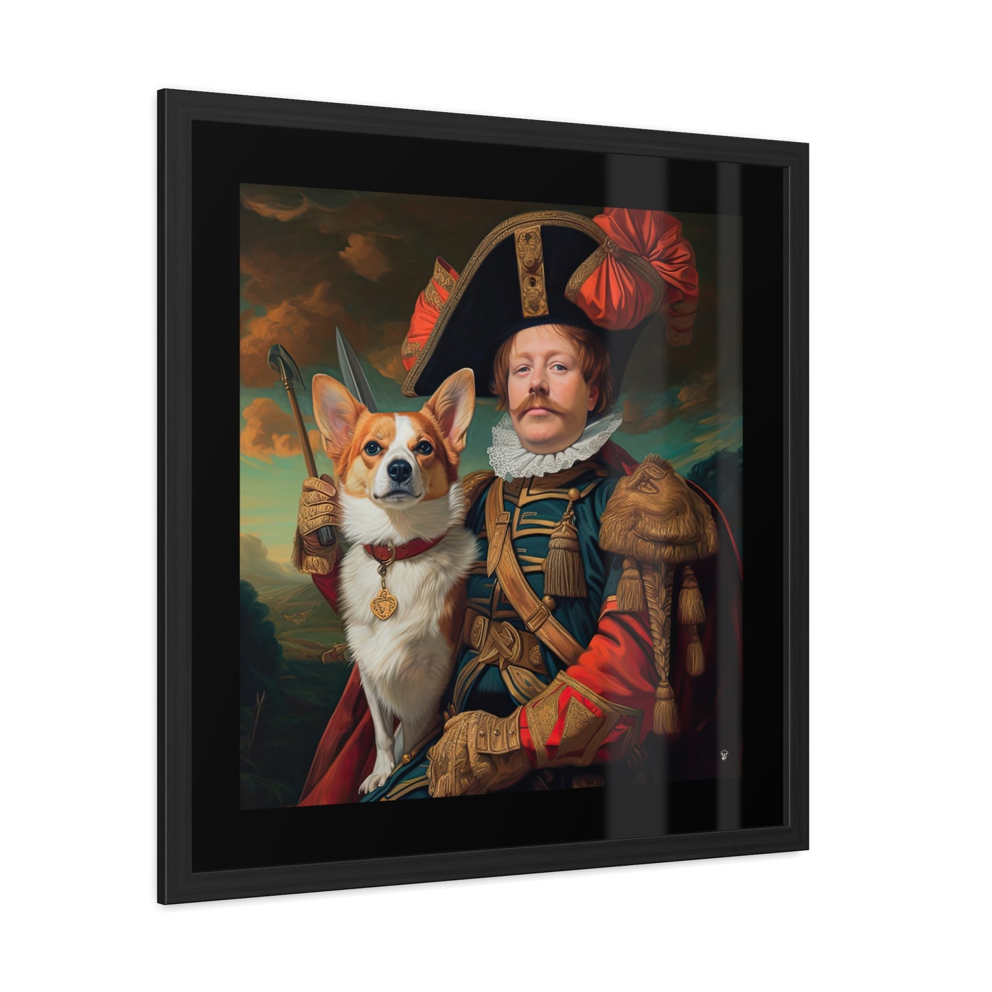 First Royal Corgi - Framed Print